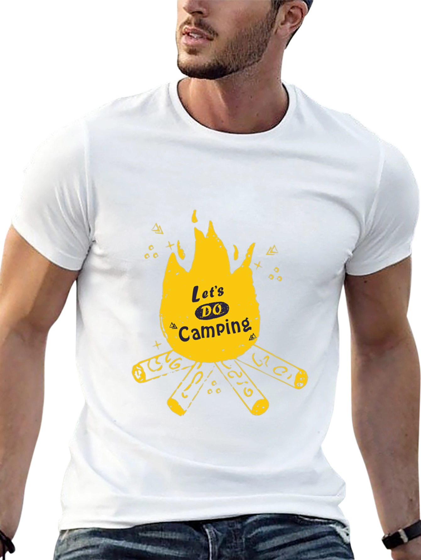 Lets Do Camping Graphic Tee - Black