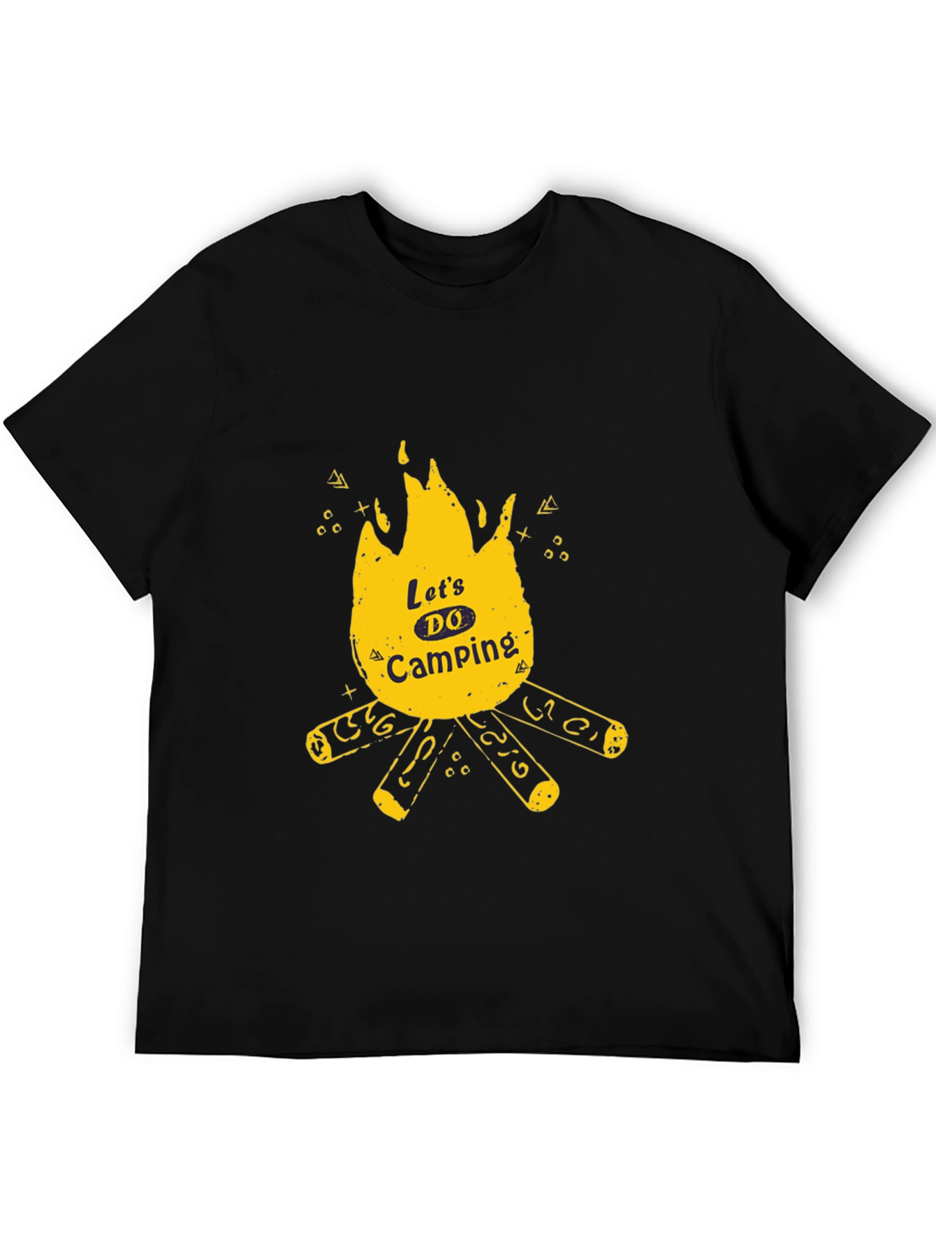 Lets Do Camping Graphic Tee - Black