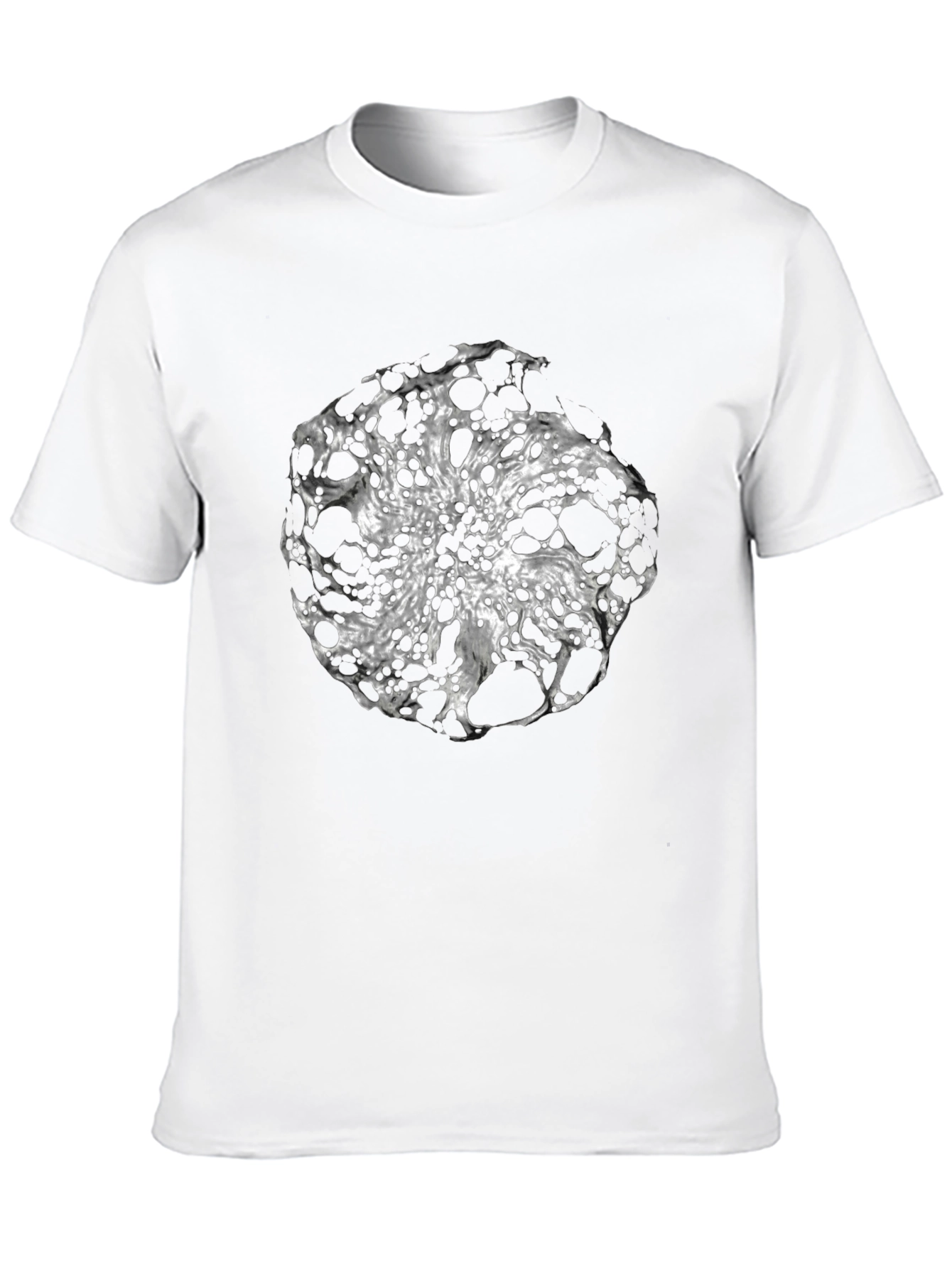 Abstract Sphere Graphic Black T-Shirt