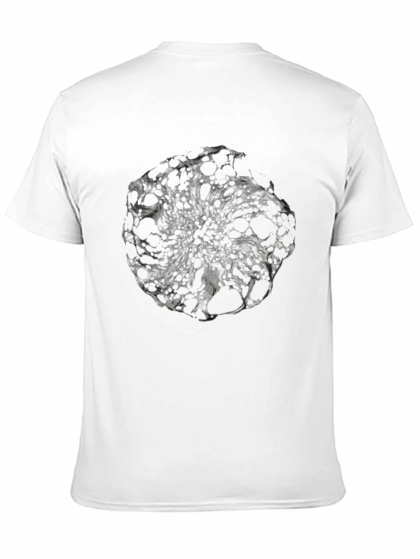 Abstract Sphere Graphic Black T-Shirt