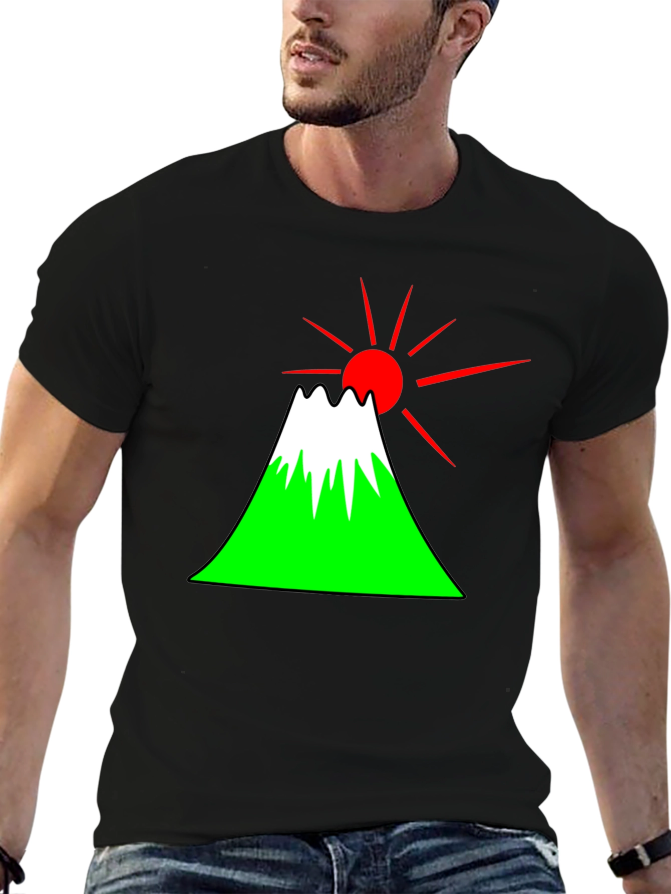 Mount Fuji Graphic Tee - Japan Sunrise T-Shirt