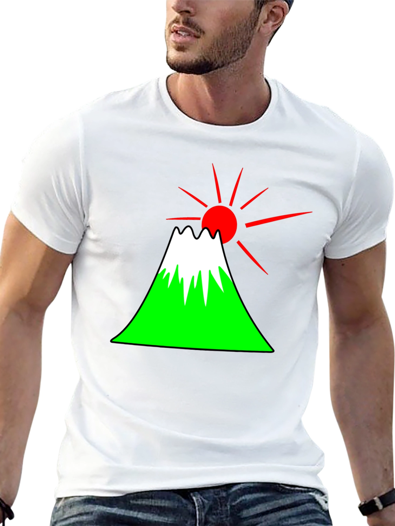 Mount Fuji Graphic Tee - Japan Sunrise T-Shirt
