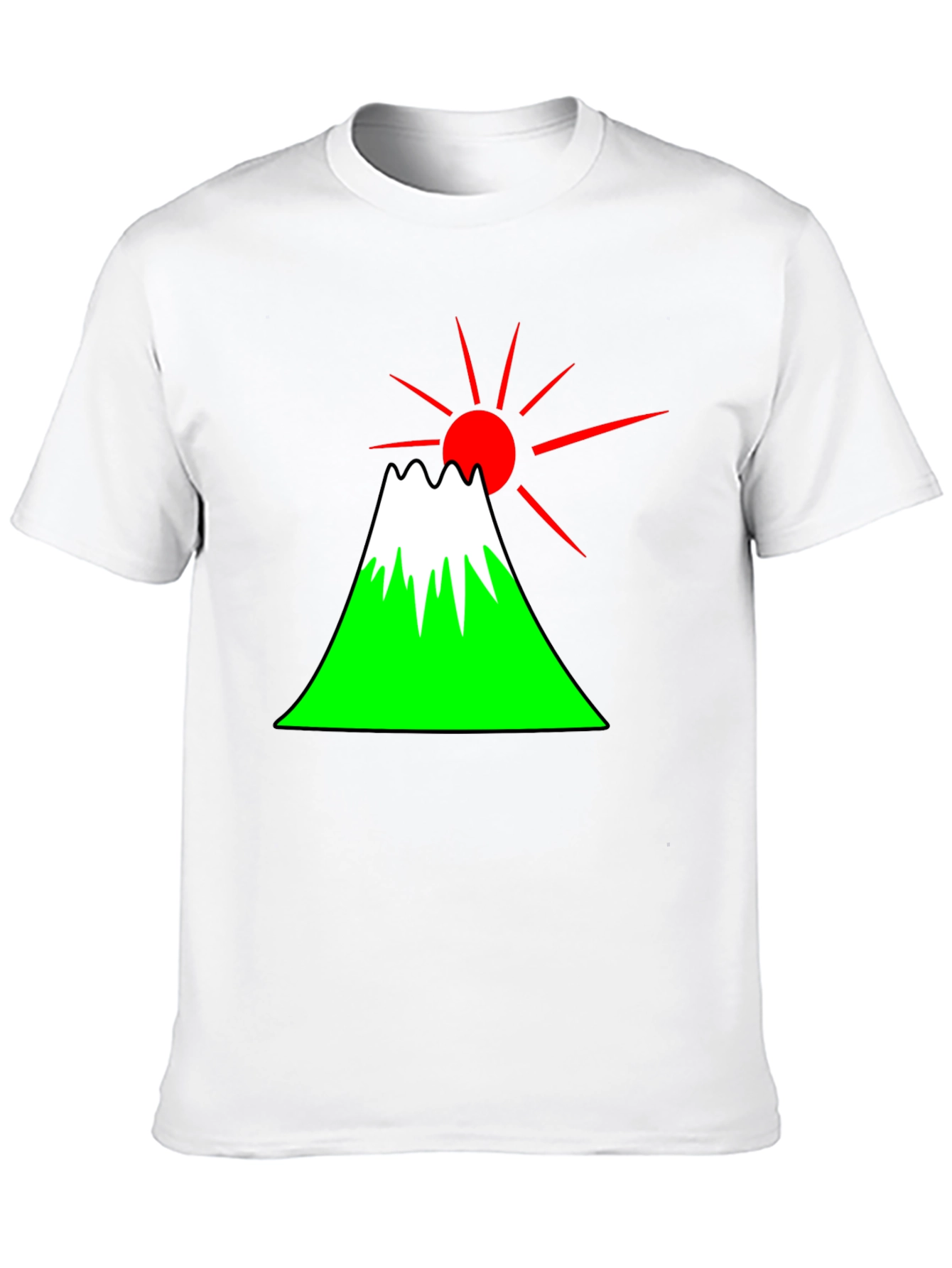 Mount Fuji Graphic Tee - Japan Sunrise T-Shirt