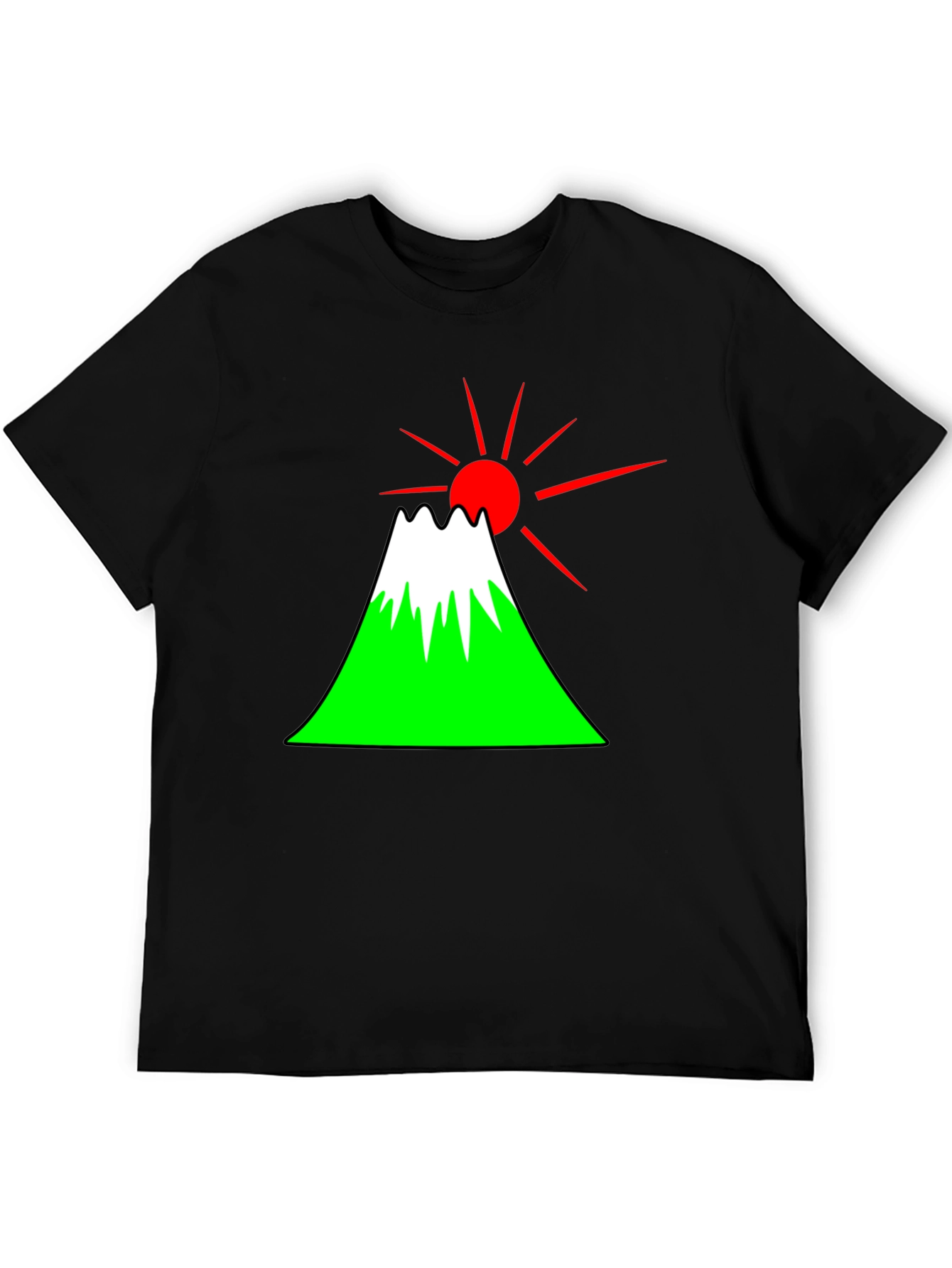 Mount Fuji Graphic Tee - Japan Sunrise T-Shirt