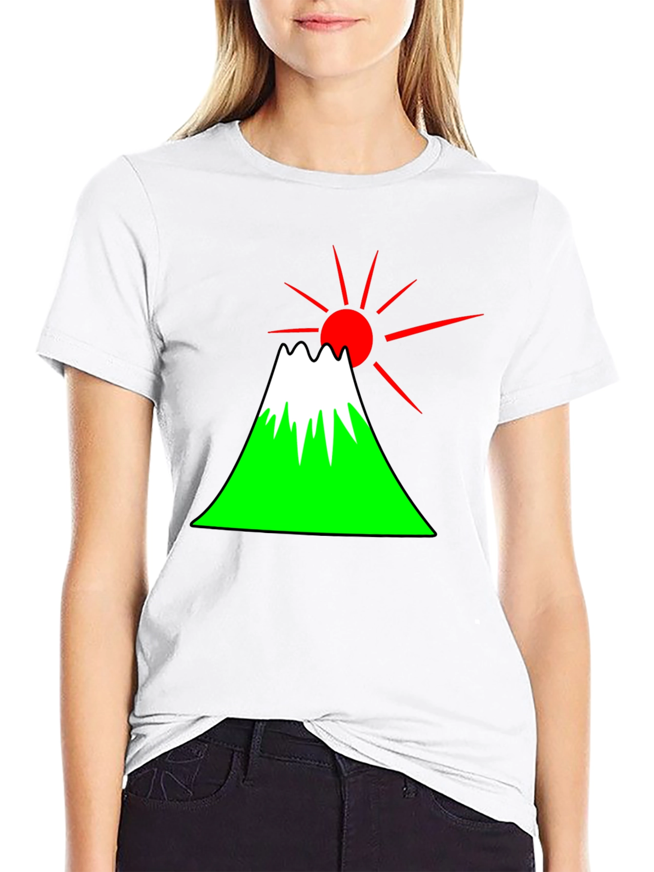 Mount Fuji Graphic Tee - Japan Sunrise T-Shirt