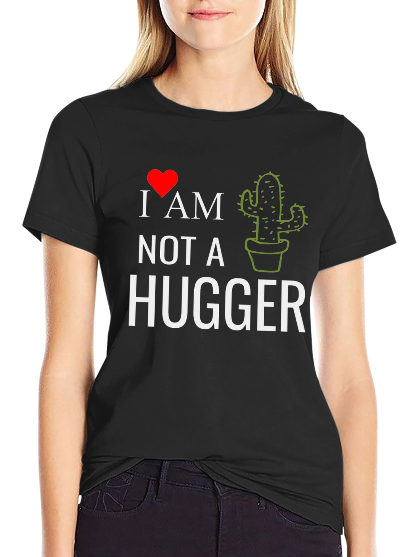 I Heart Cactus - Not A Hugger Tee