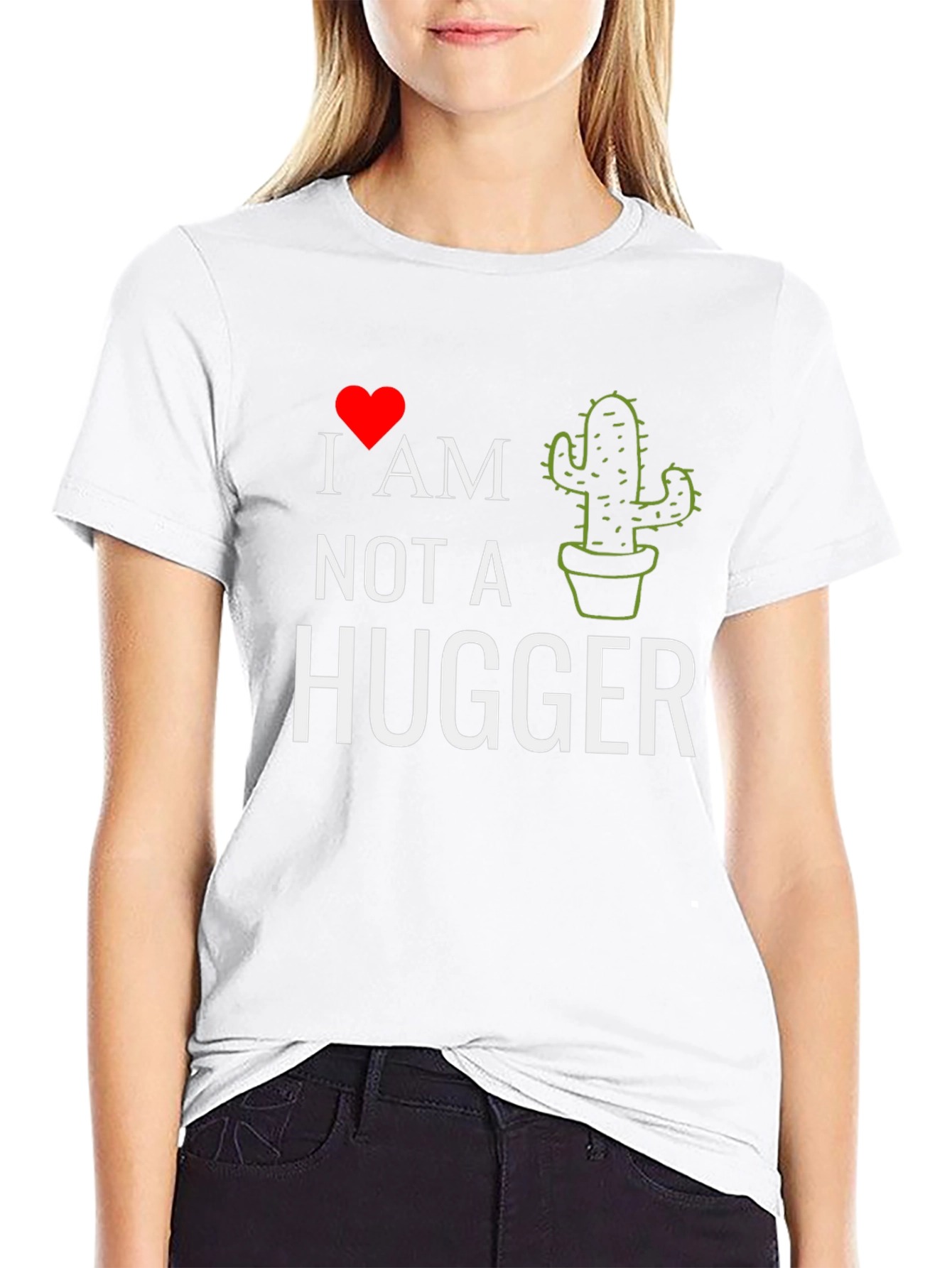 I Heart Cactus - Not A Hugger Tee