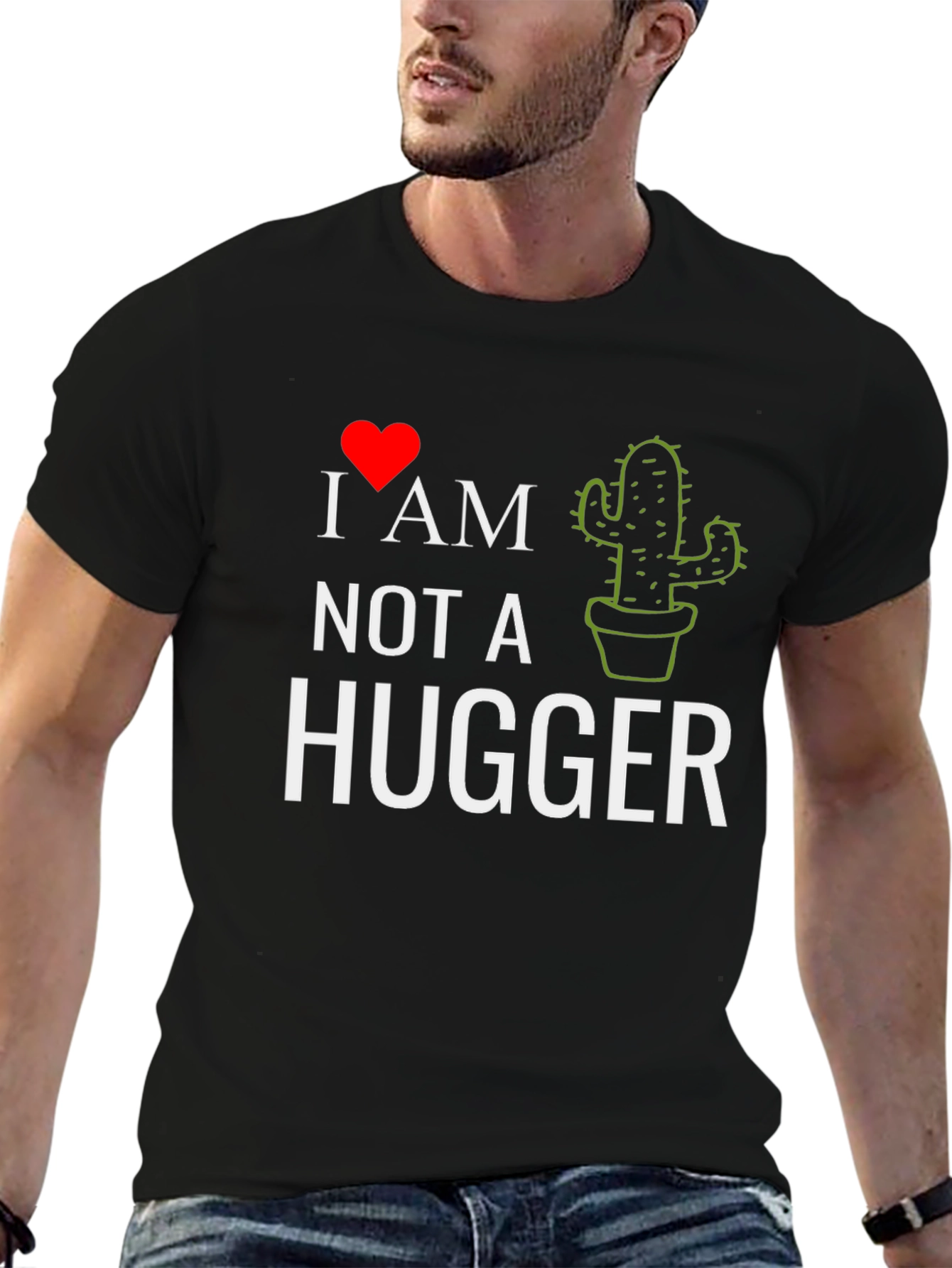 I Heart Cactus - Not A Hugger Tee