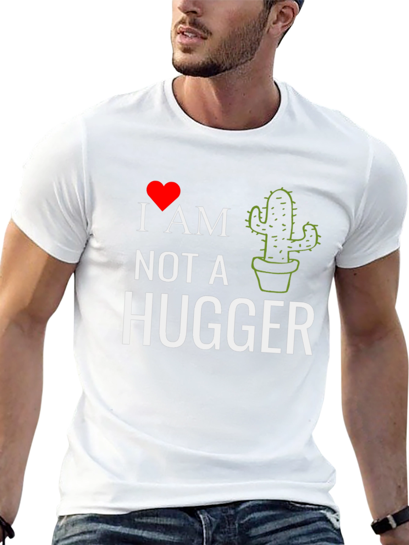 I Heart Cactus - Not A Hugger Tee