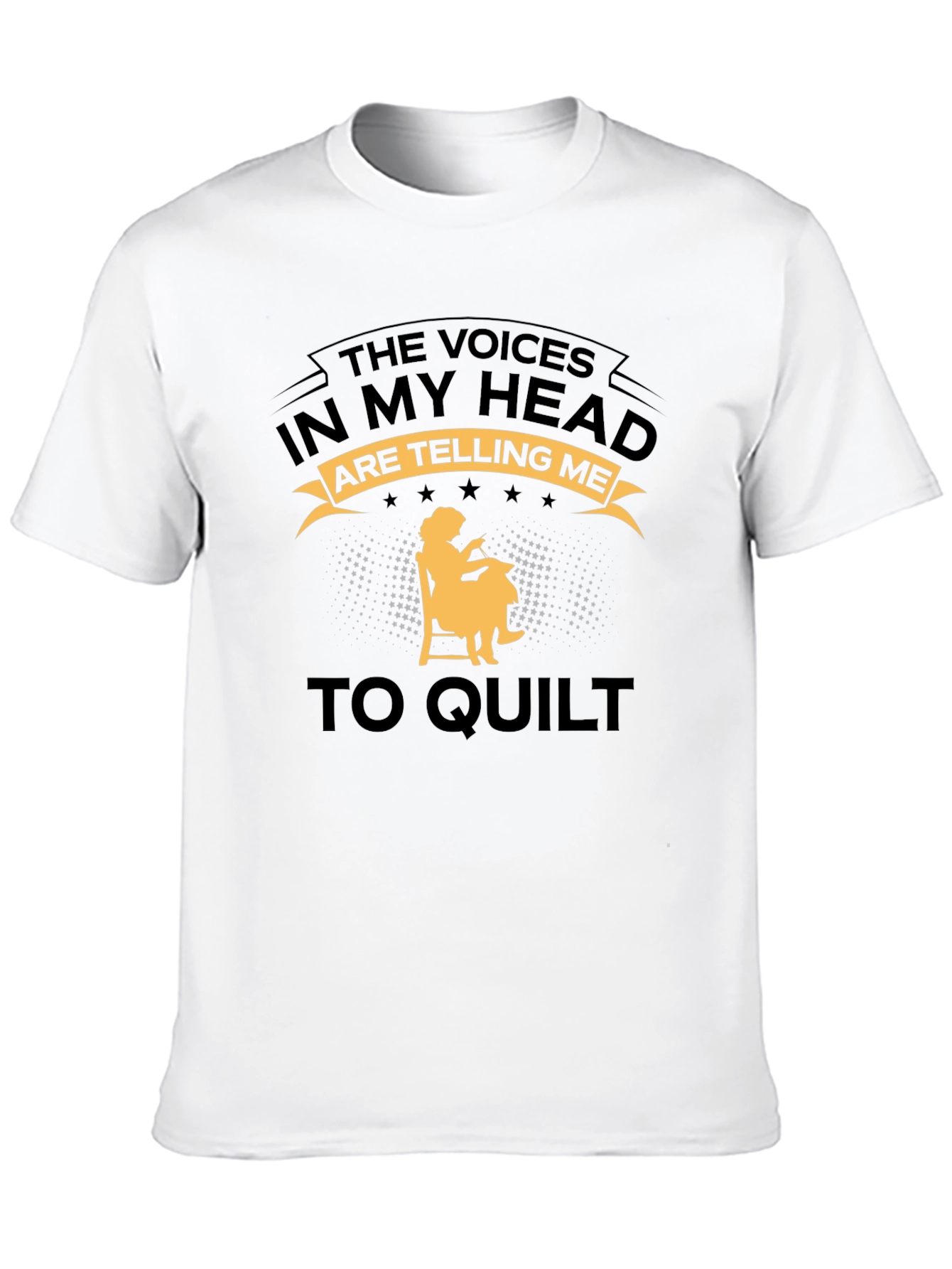 Voices In My Head Quilt T-Shirt