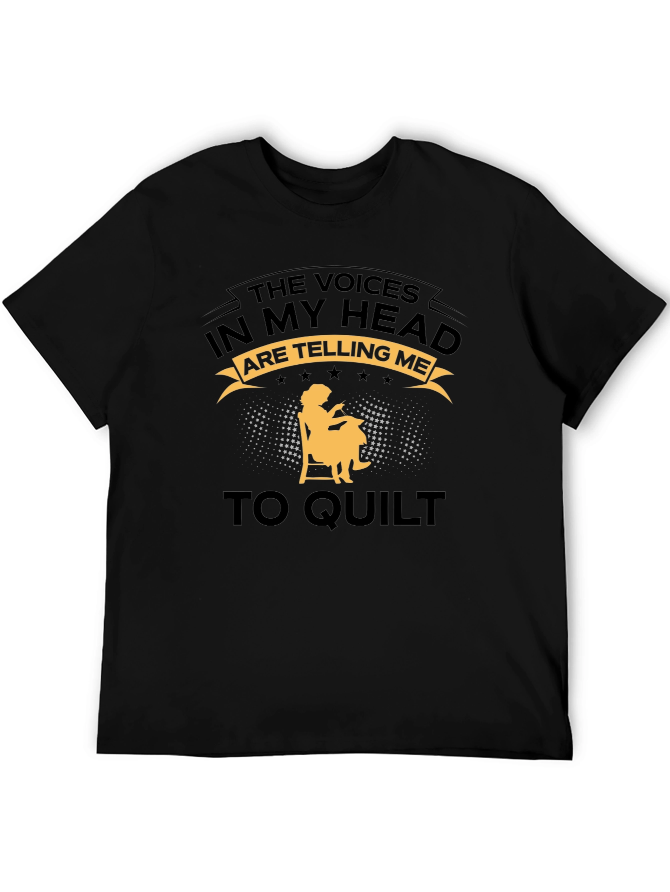 Voices In My Head Quilt T-Shirt