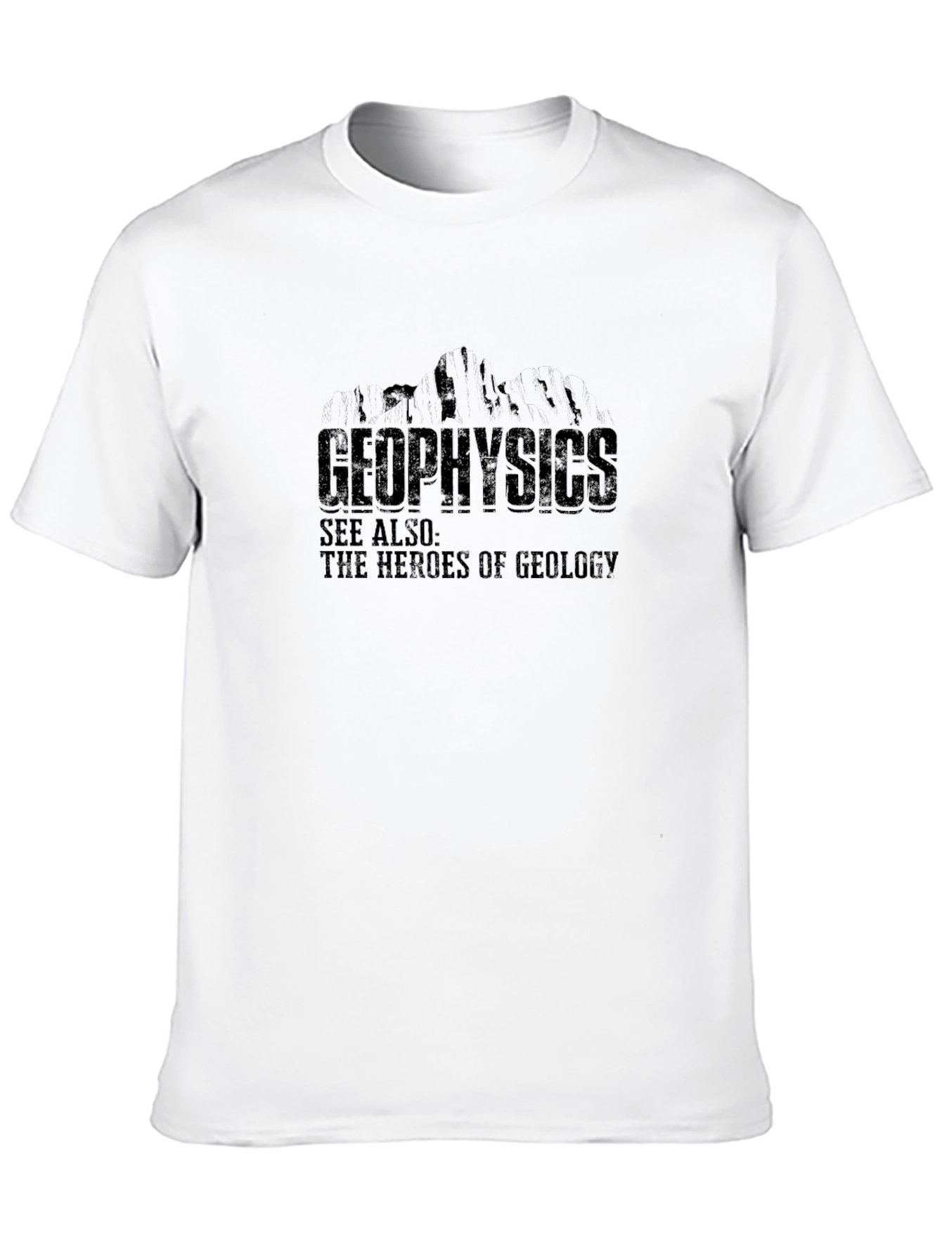 Geophysics Heroes of Geology Black T-Shirt