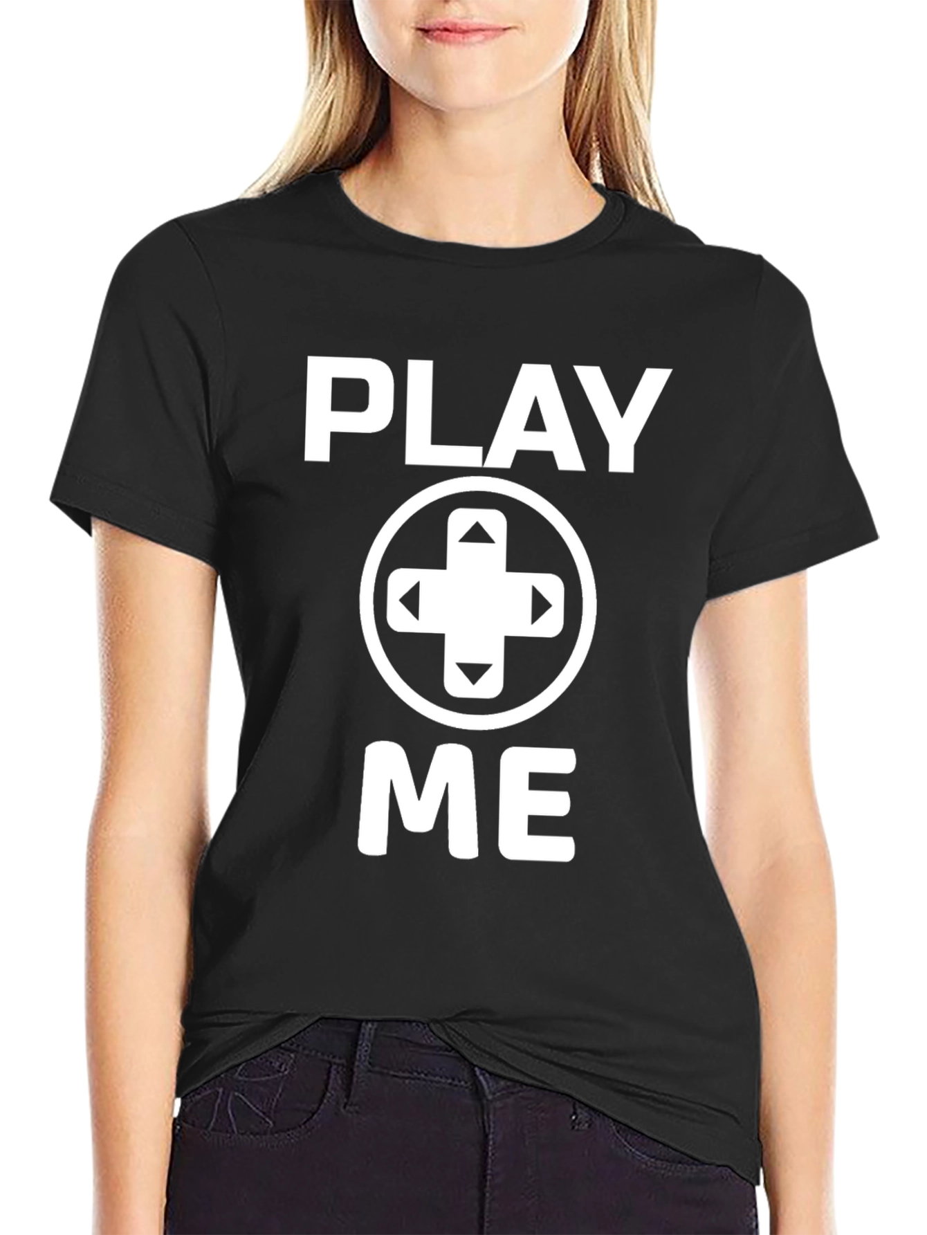 Play Me Graphic Tee - Gamer Style Shirt