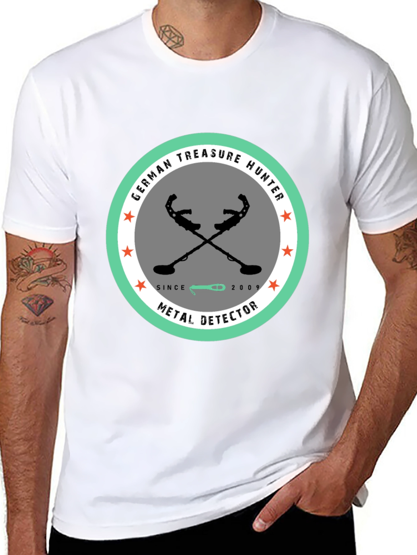 German Treasure Hunter Metal Detector T-Shirt
