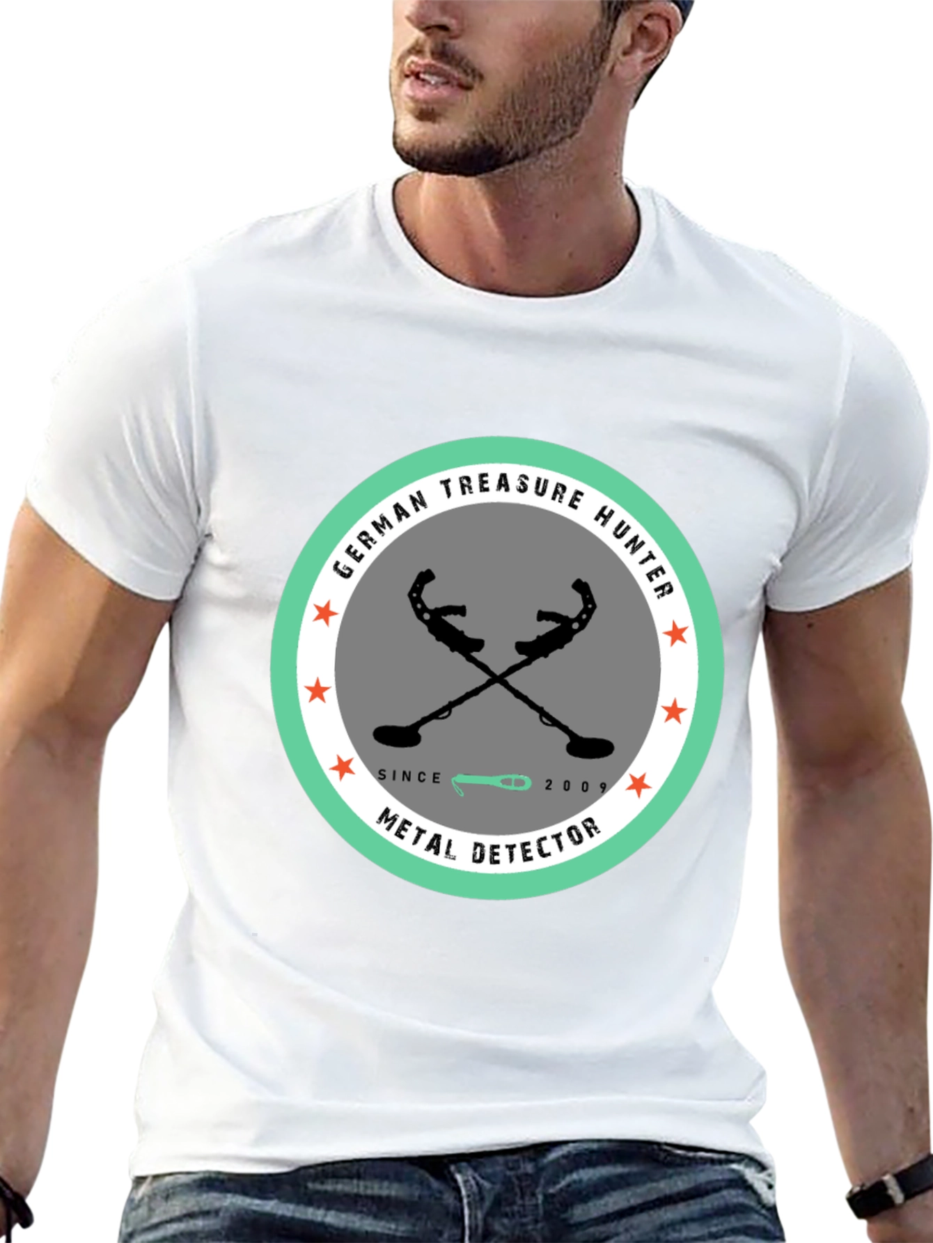 German Treasure Hunter Metal Detector T-Shirt