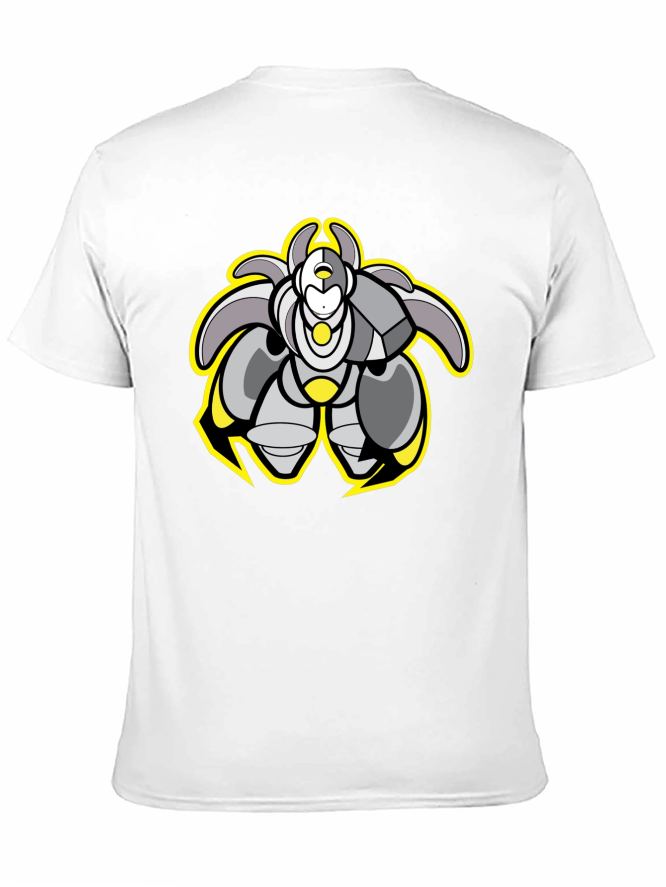 Cool Robot Graphic Black Tee