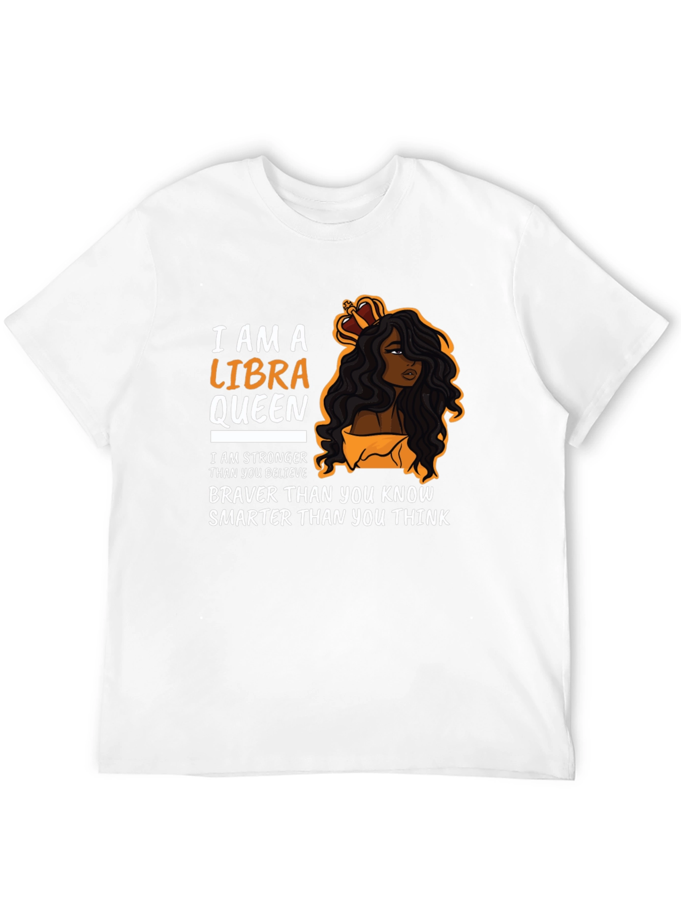 Libra Queen Black T-Shirt Zodiac Sign Graphic Tee