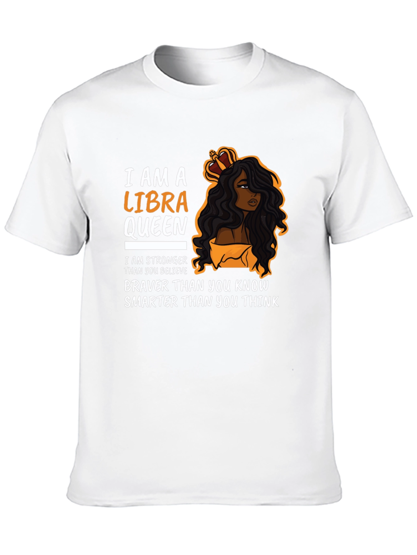 Libra Queen Black T-Shirt Zodiac Sign Graphic Tee