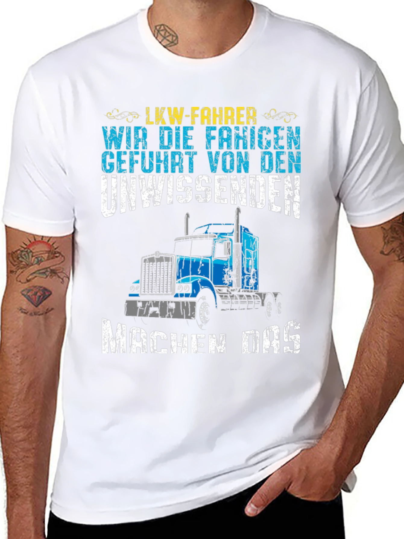 Truck Driver T-Shirt: LKW-Fahrer Funny Design