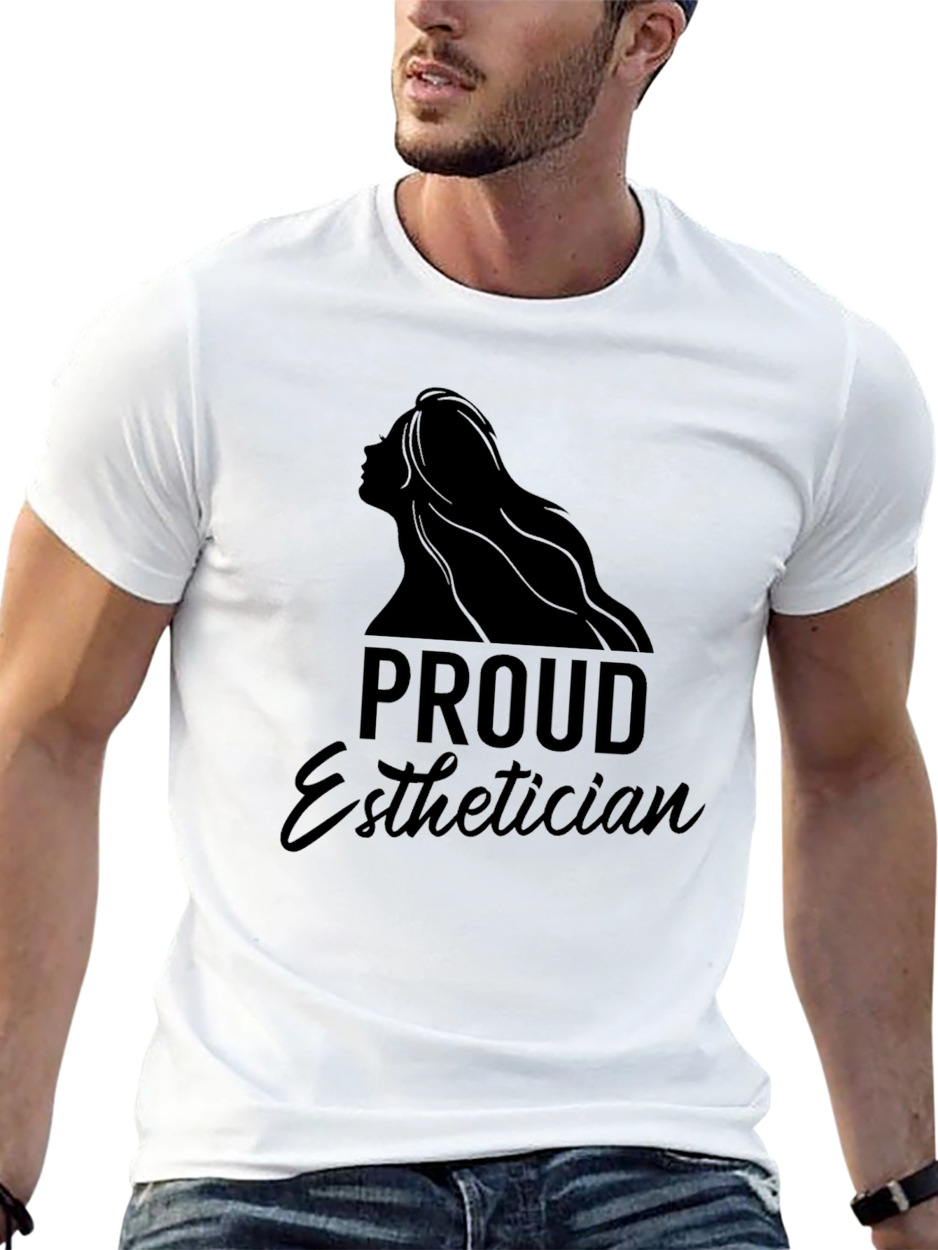 Proud Esthetician Black T-Shirt