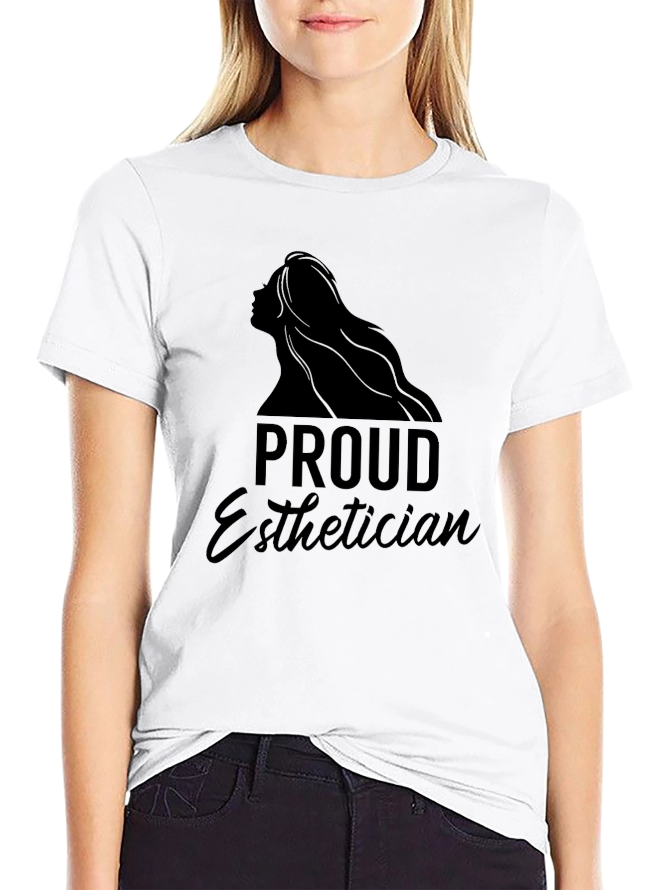 Proud Esthetician Black T-Shirt
