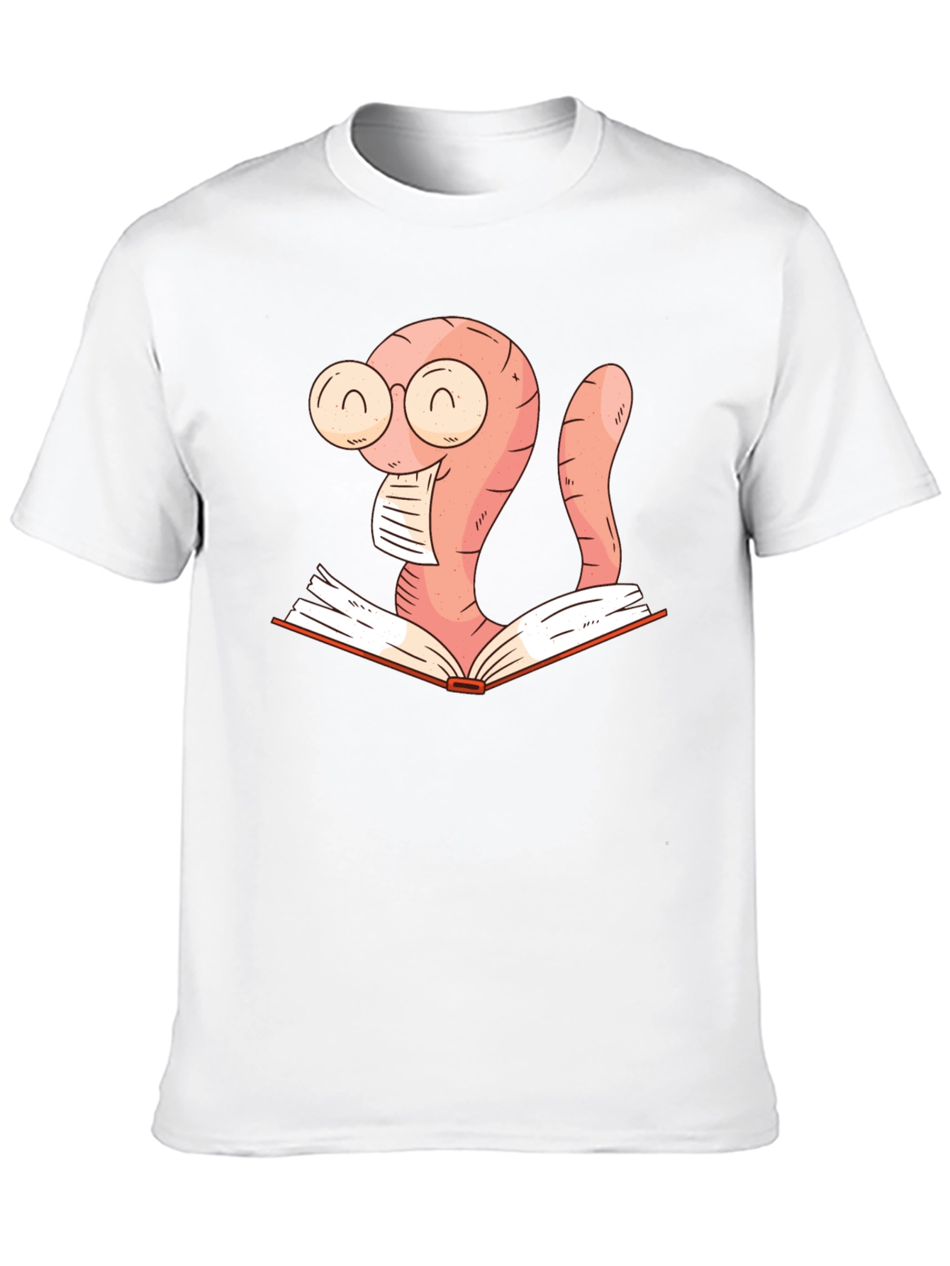 Bookworm Shirt - Reading Worm Design