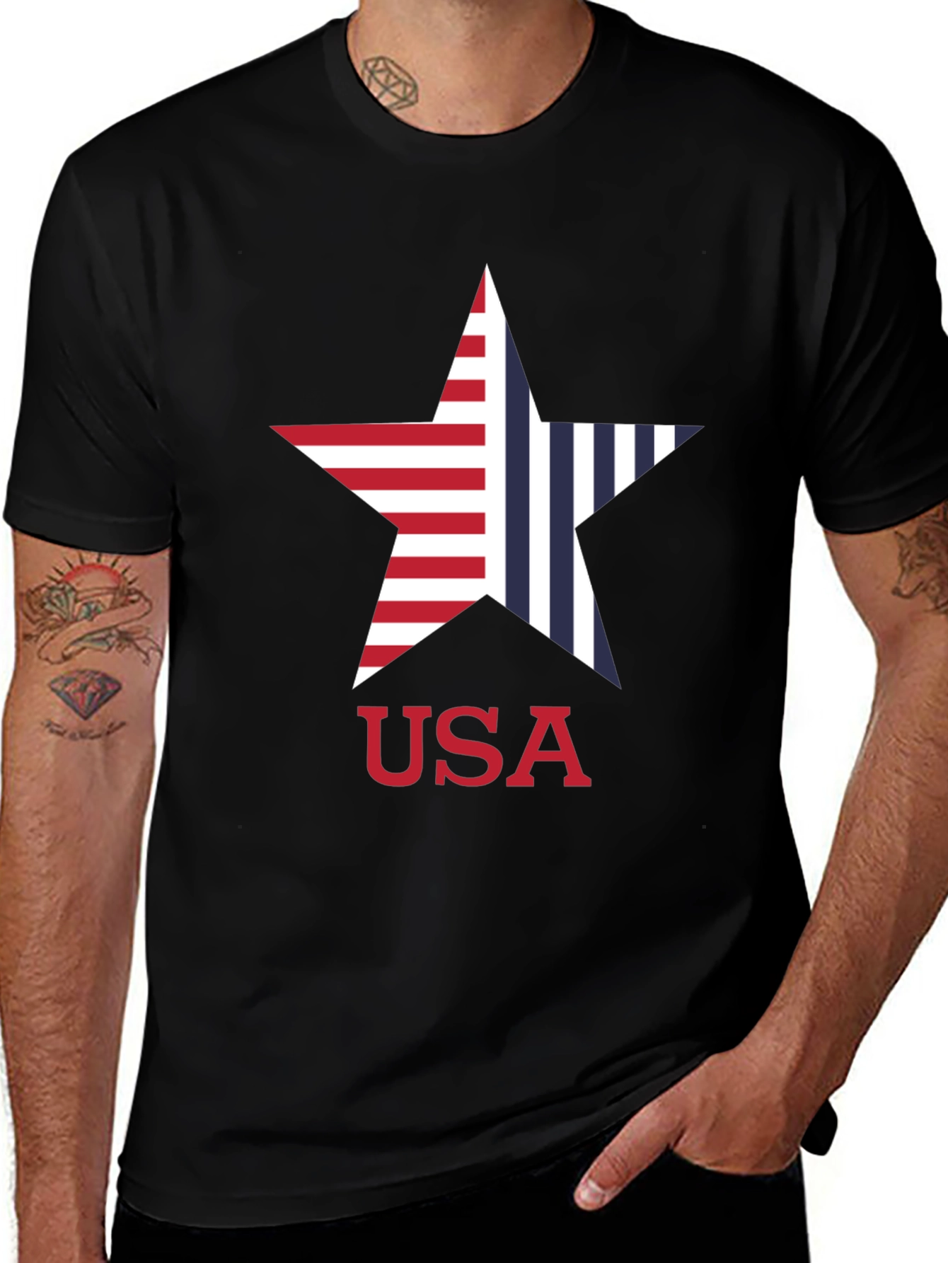 USA Star Graphic T-Shirt