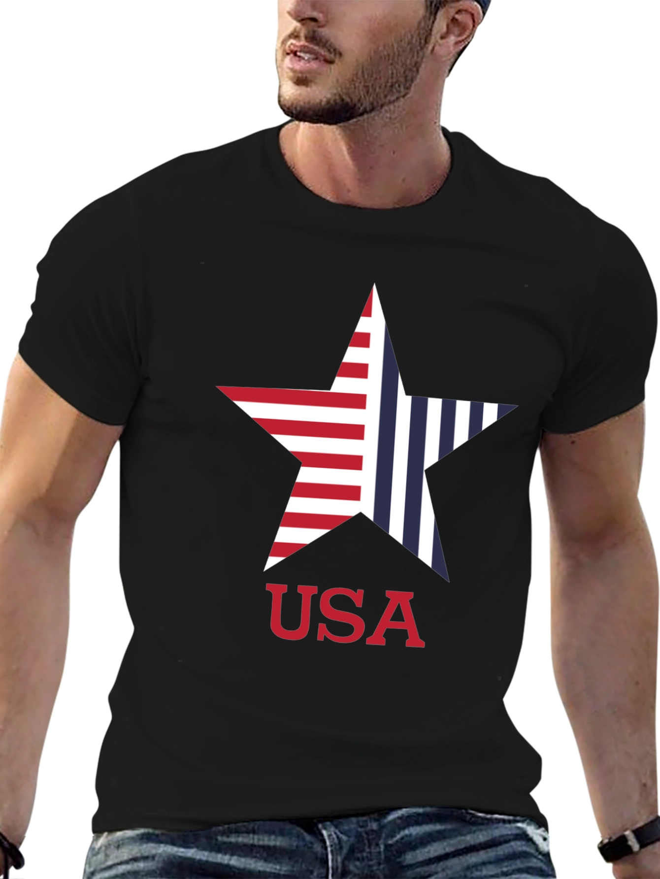 USA Star Graphic T-Shirt