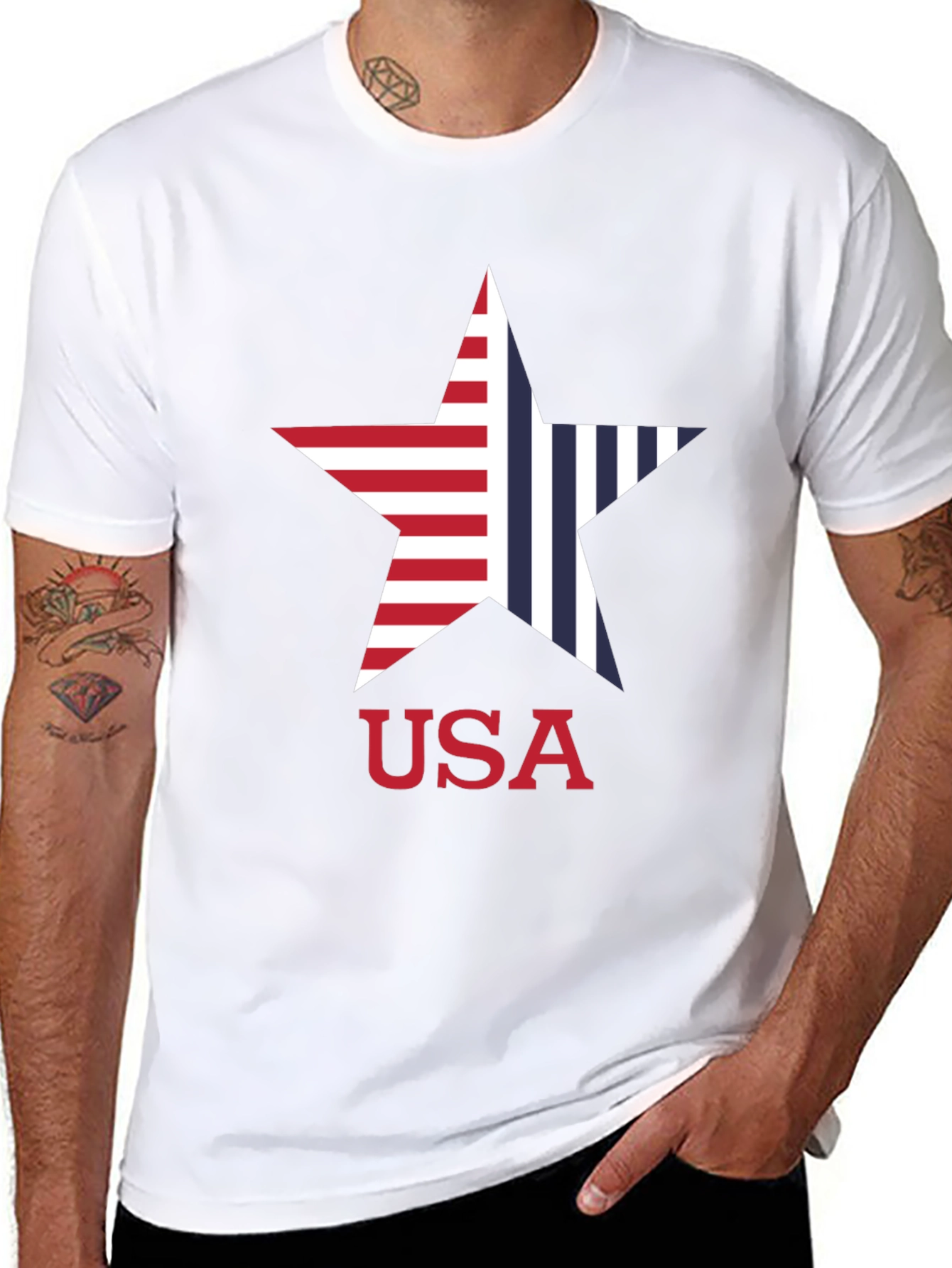 USA Star Graphic T-Shirt