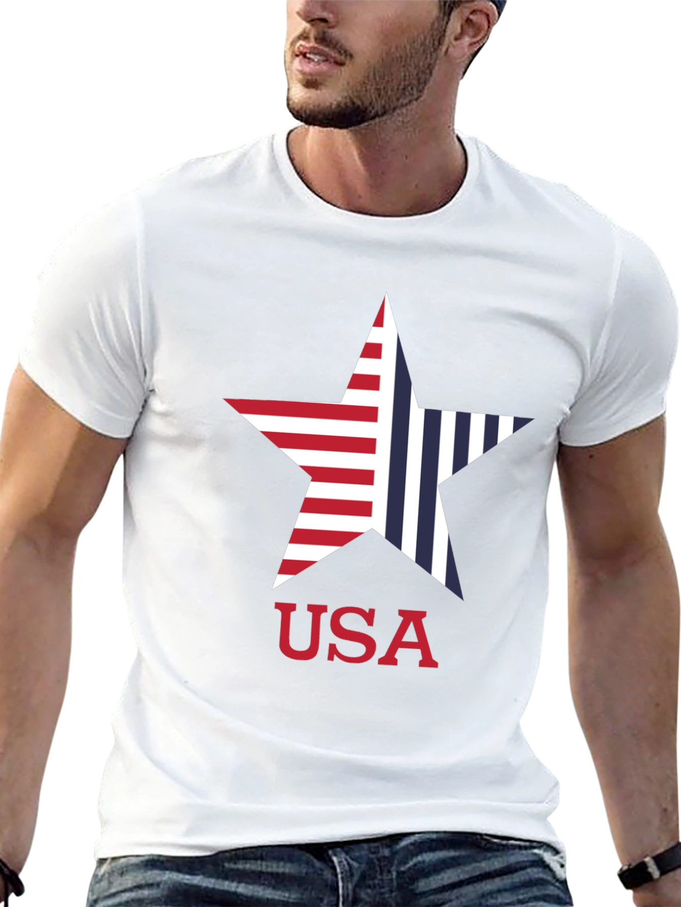 USA Star Graphic T-Shirt