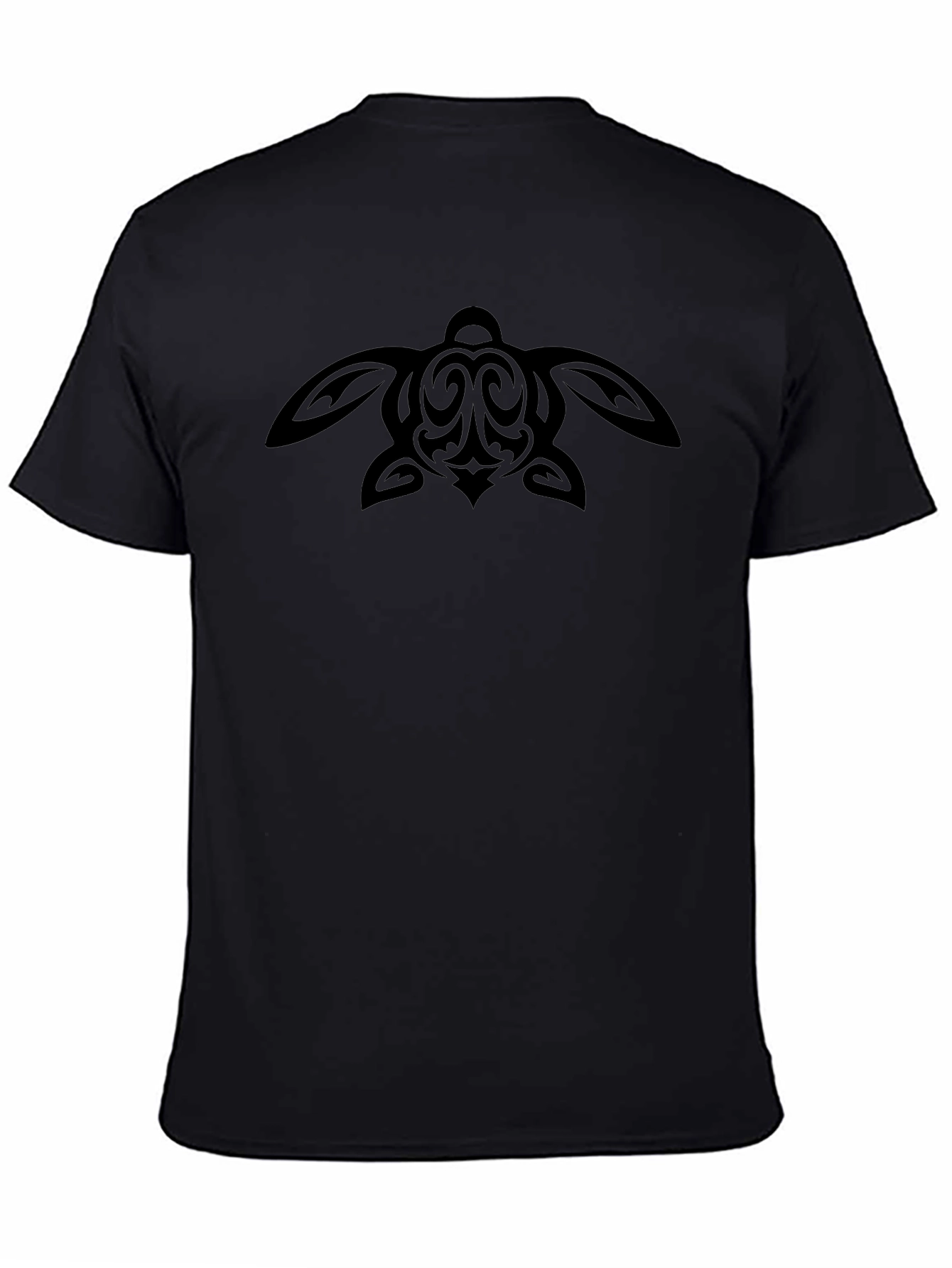 Tribal Turtle Graphic Tee - Black