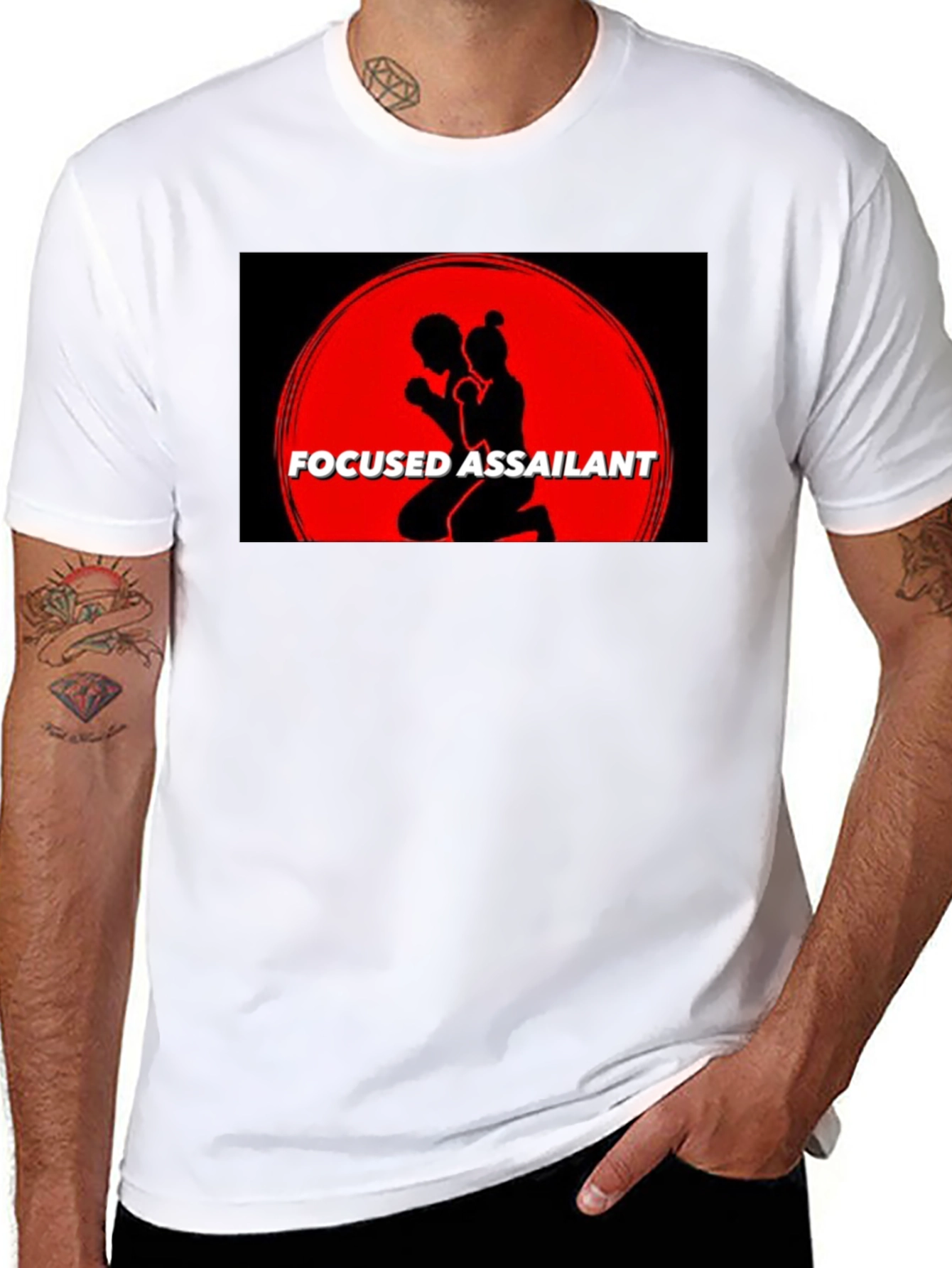 Focused Assailant Graphic T-Shirt