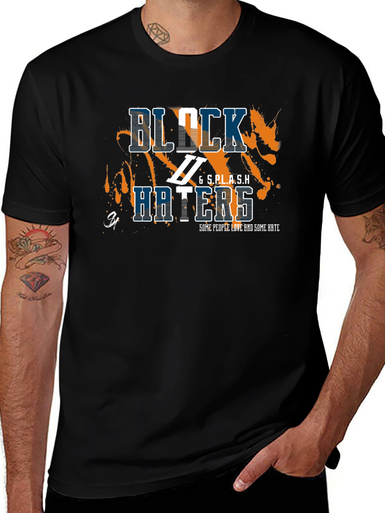 Block Haters Black Graphic Tee