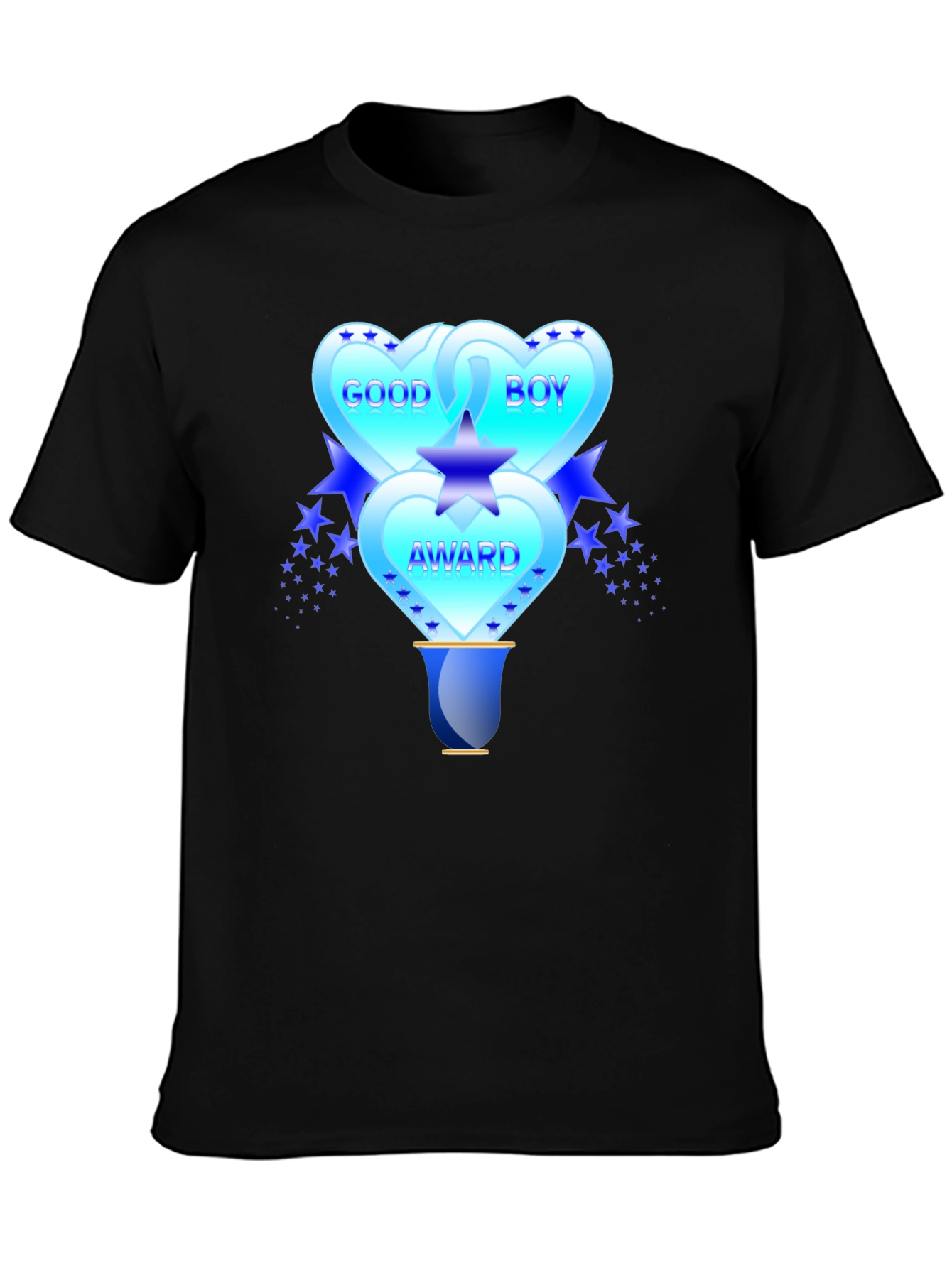 Good Boy Award Graphic T-Shirt - Mens Black Tee