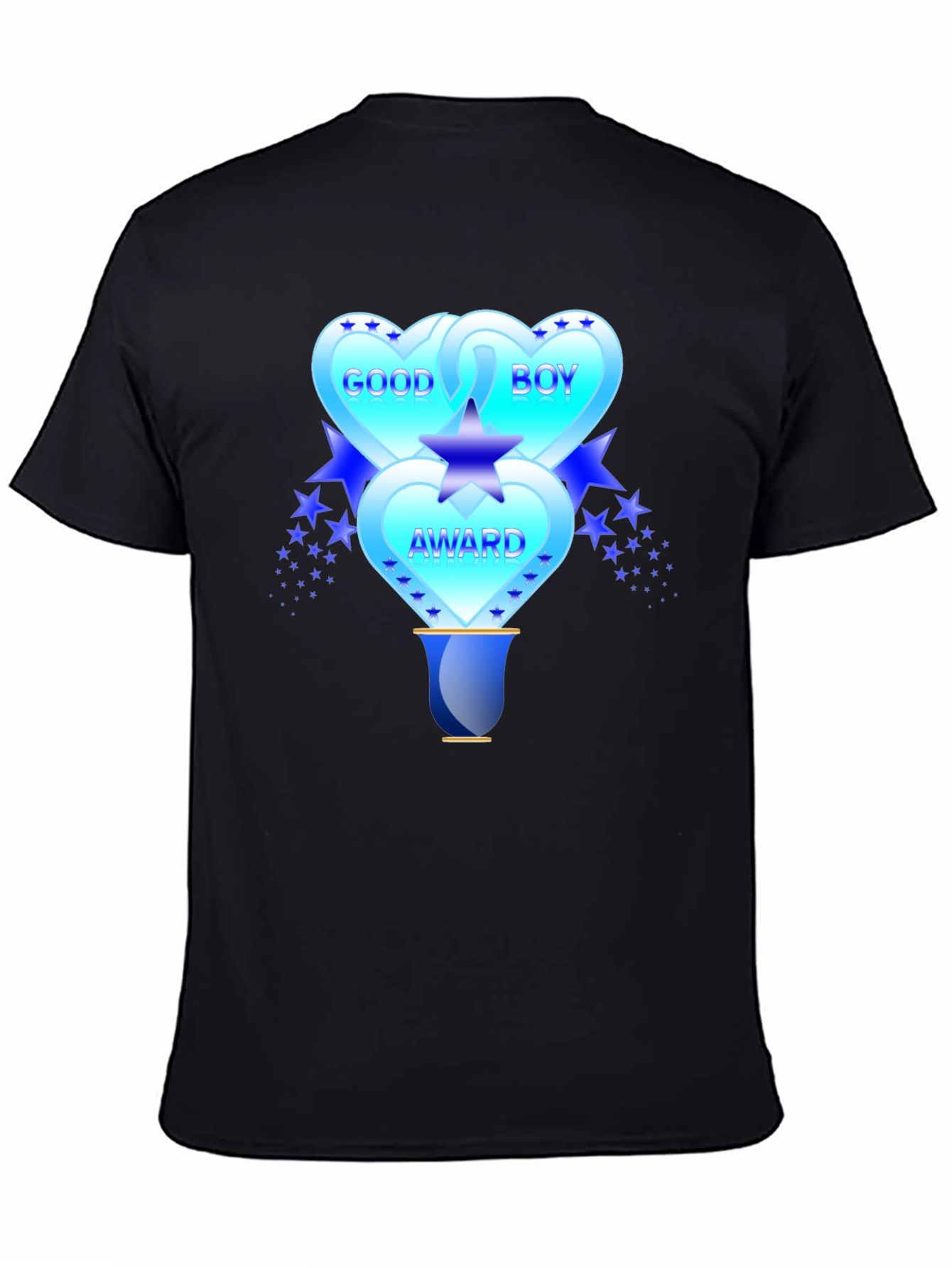 Good Boy Award Graphic T-Shirt - Mens Black Tee