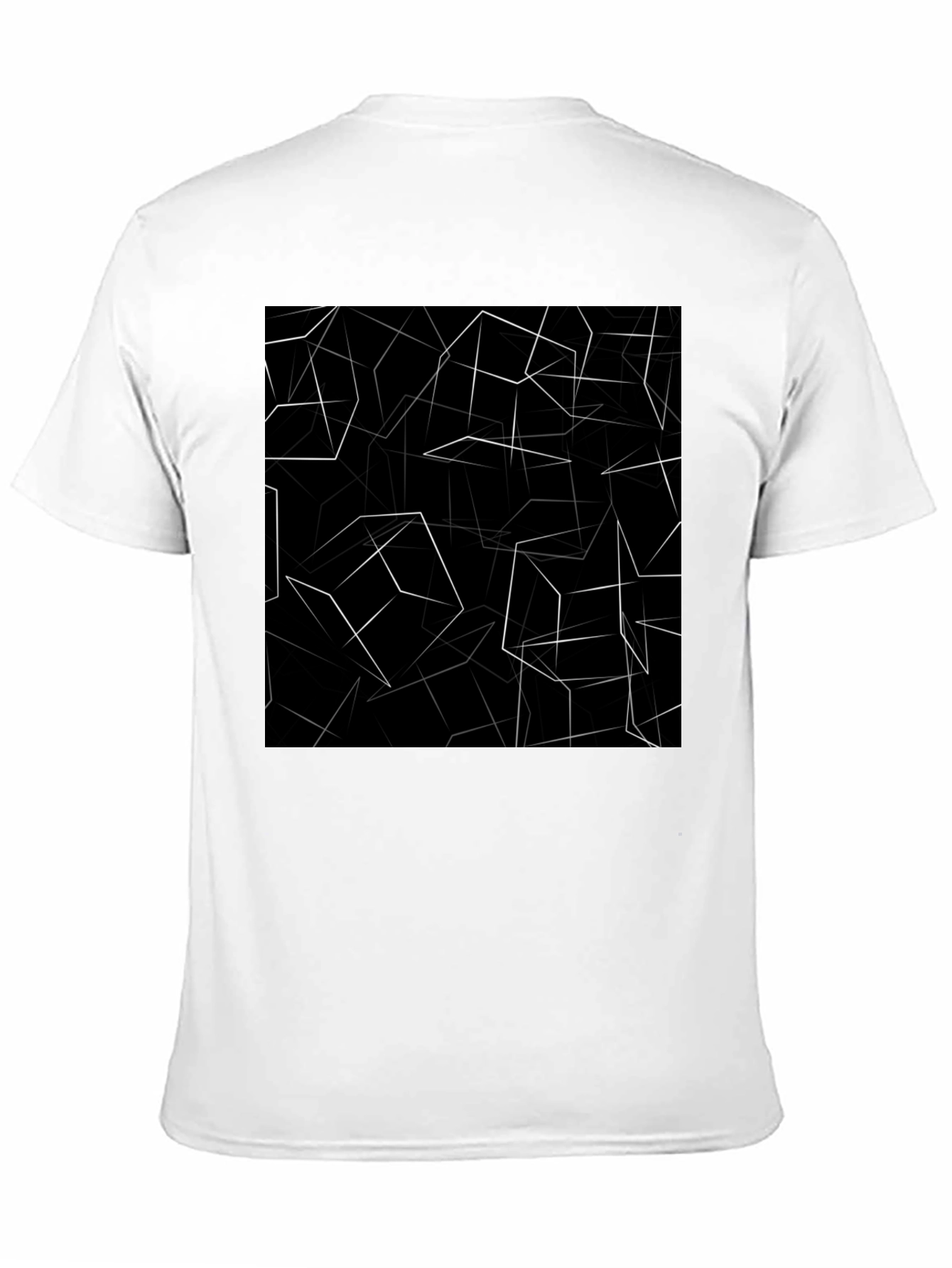 Abstract Cube Black T-Shirt
