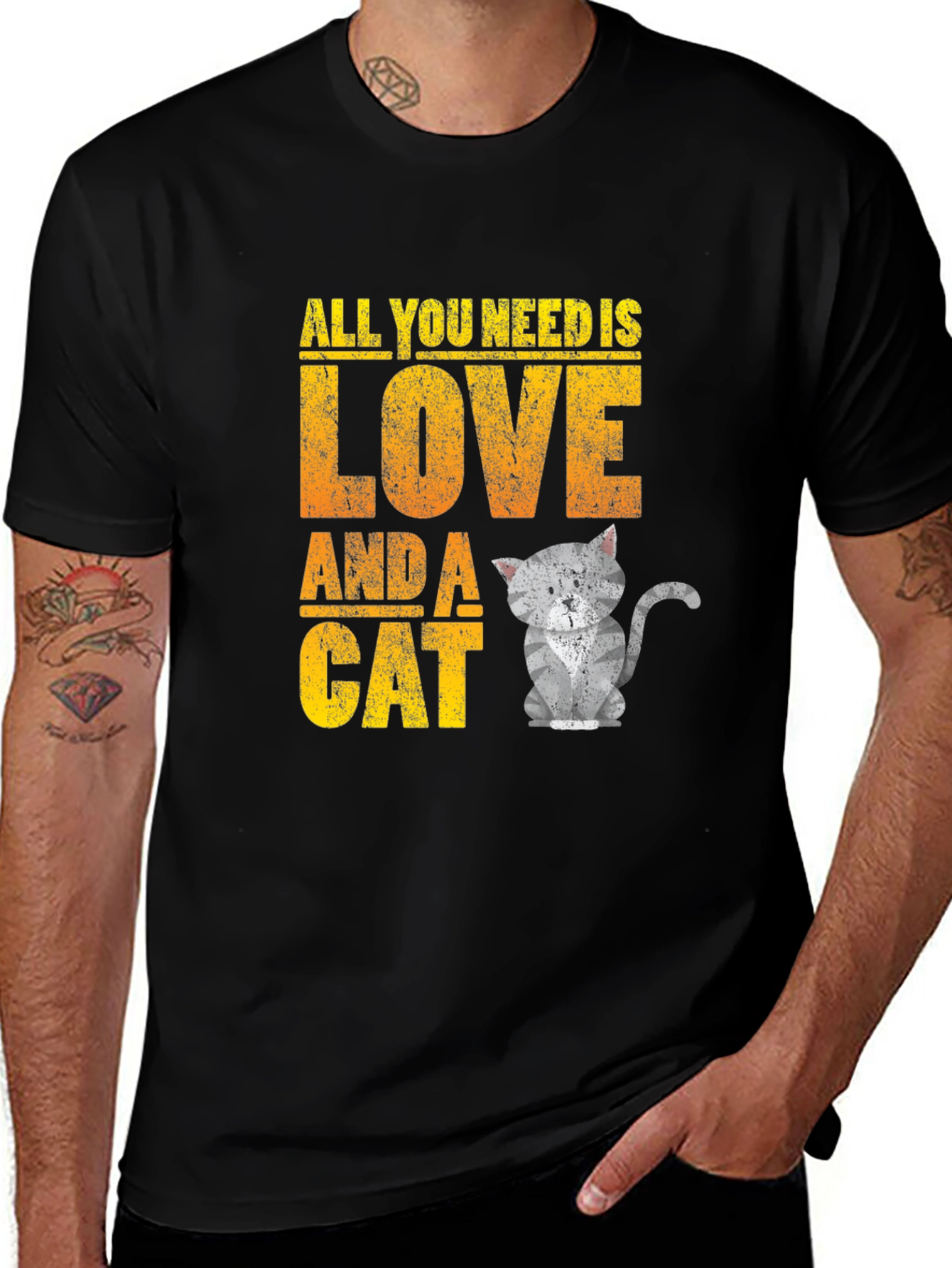 All You Need is Love and a Cat T-Shirt