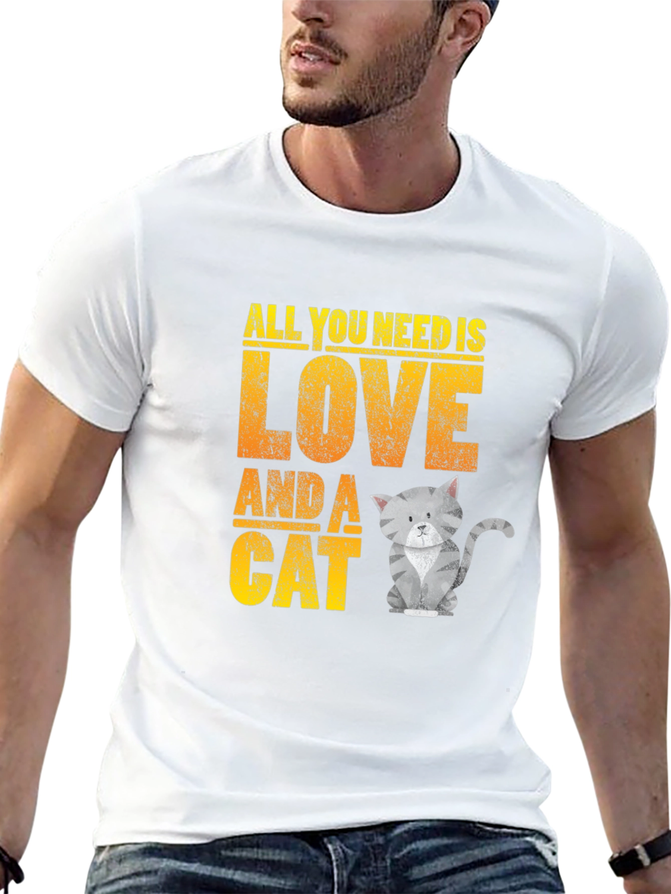 All You Need is Love and a Cat T-Shirt