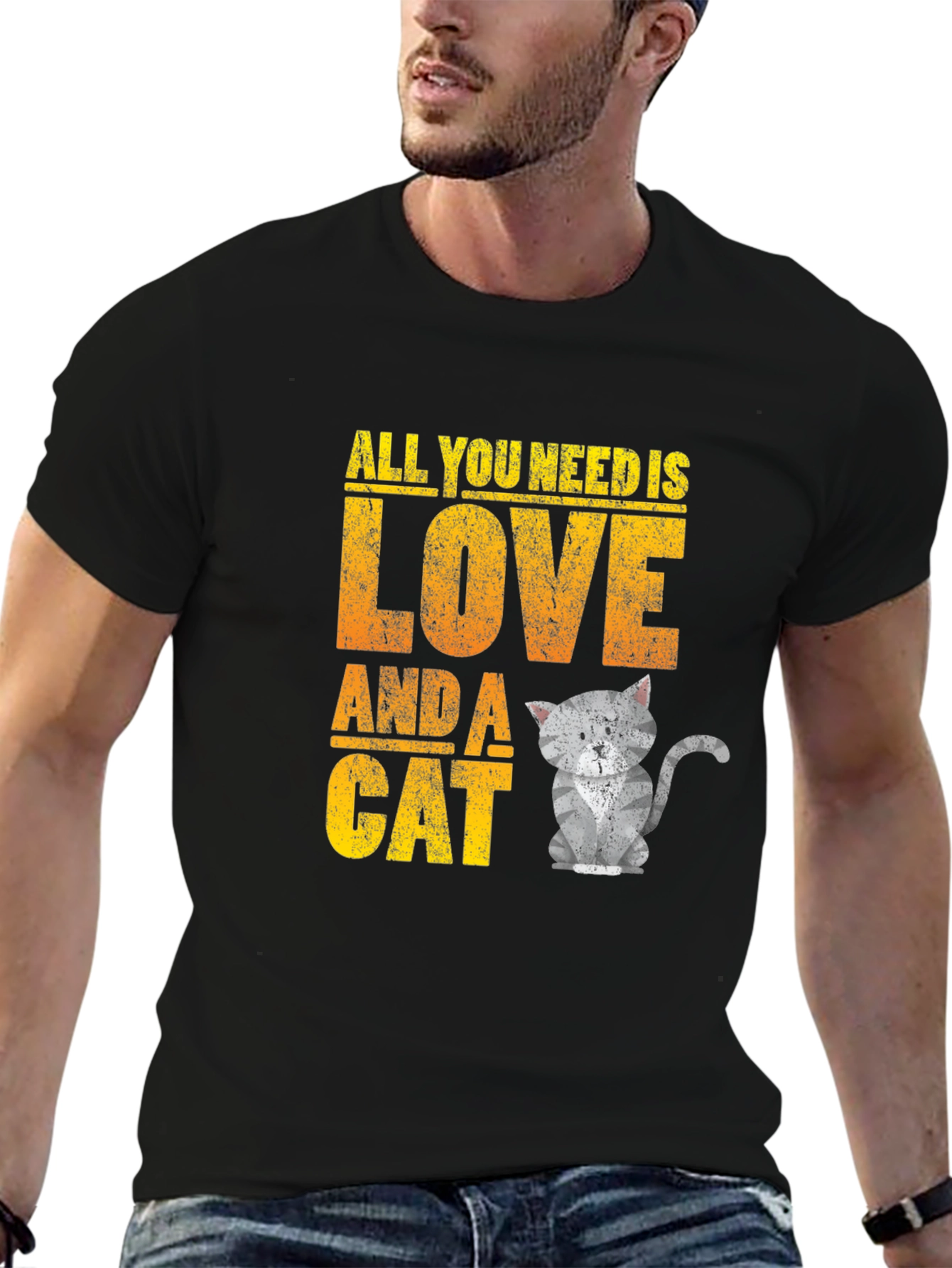 All You Need is Love and a Cat T-Shirt