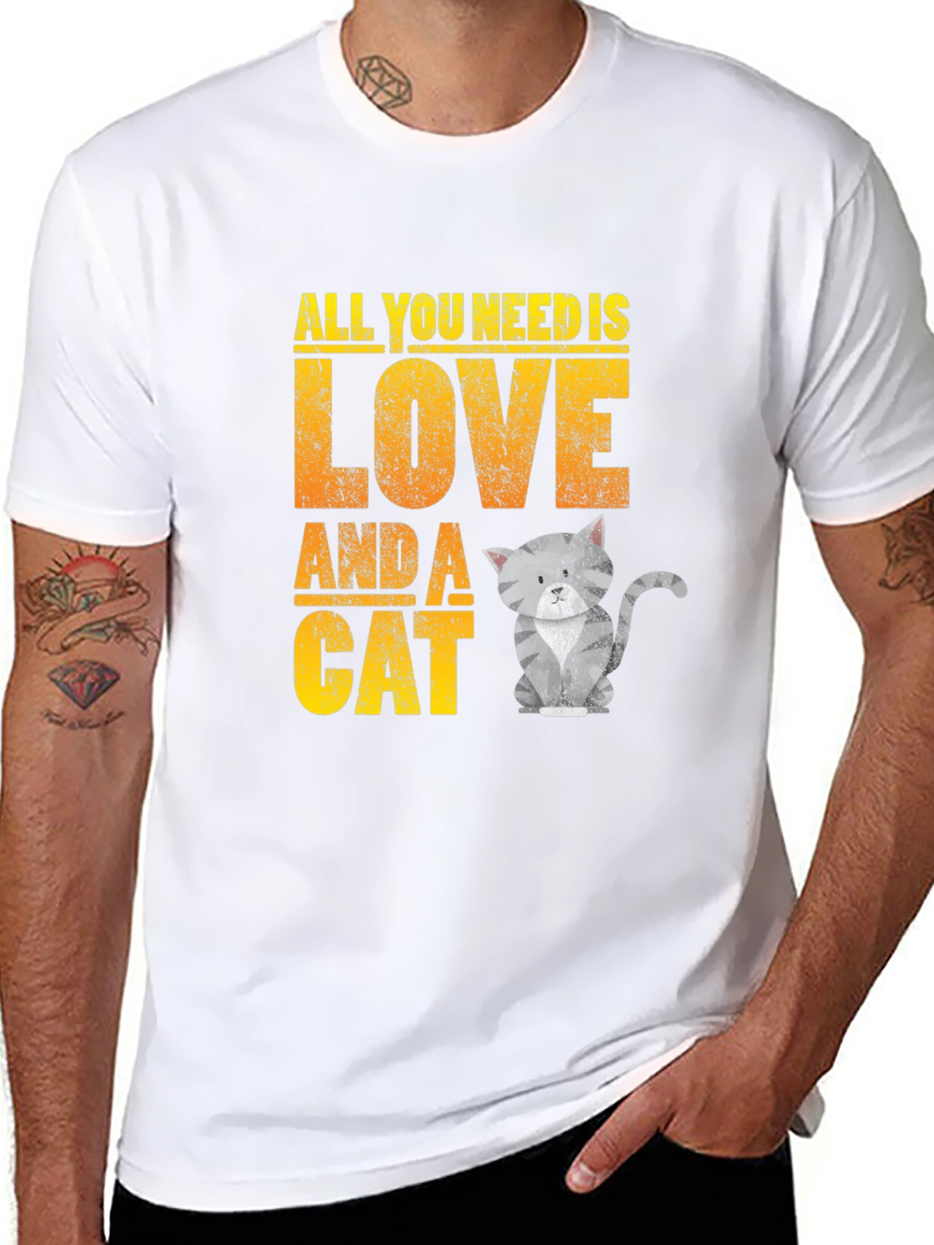 All You Need is Love and a Cat T-Shirt