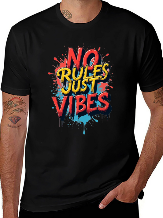 No Rules Just Vibes Graphic T-Shirt