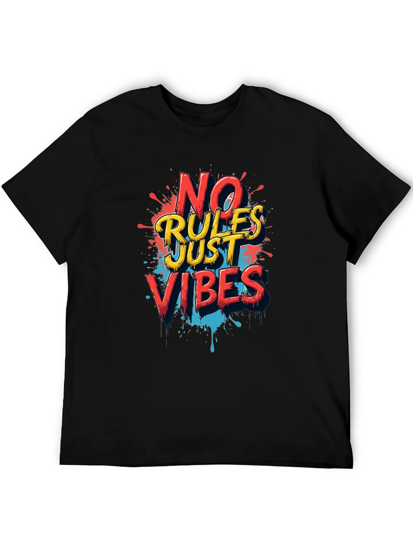 No Rules Just Vibes Graphic T-Shirt