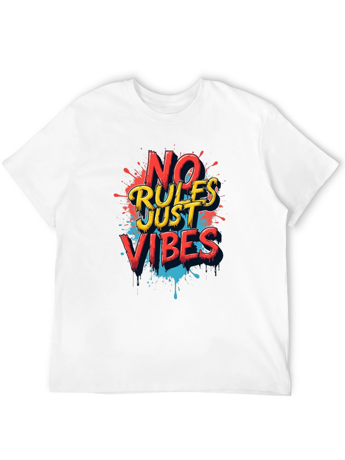 No Rules Just Vibes Graphic T-Shirt
