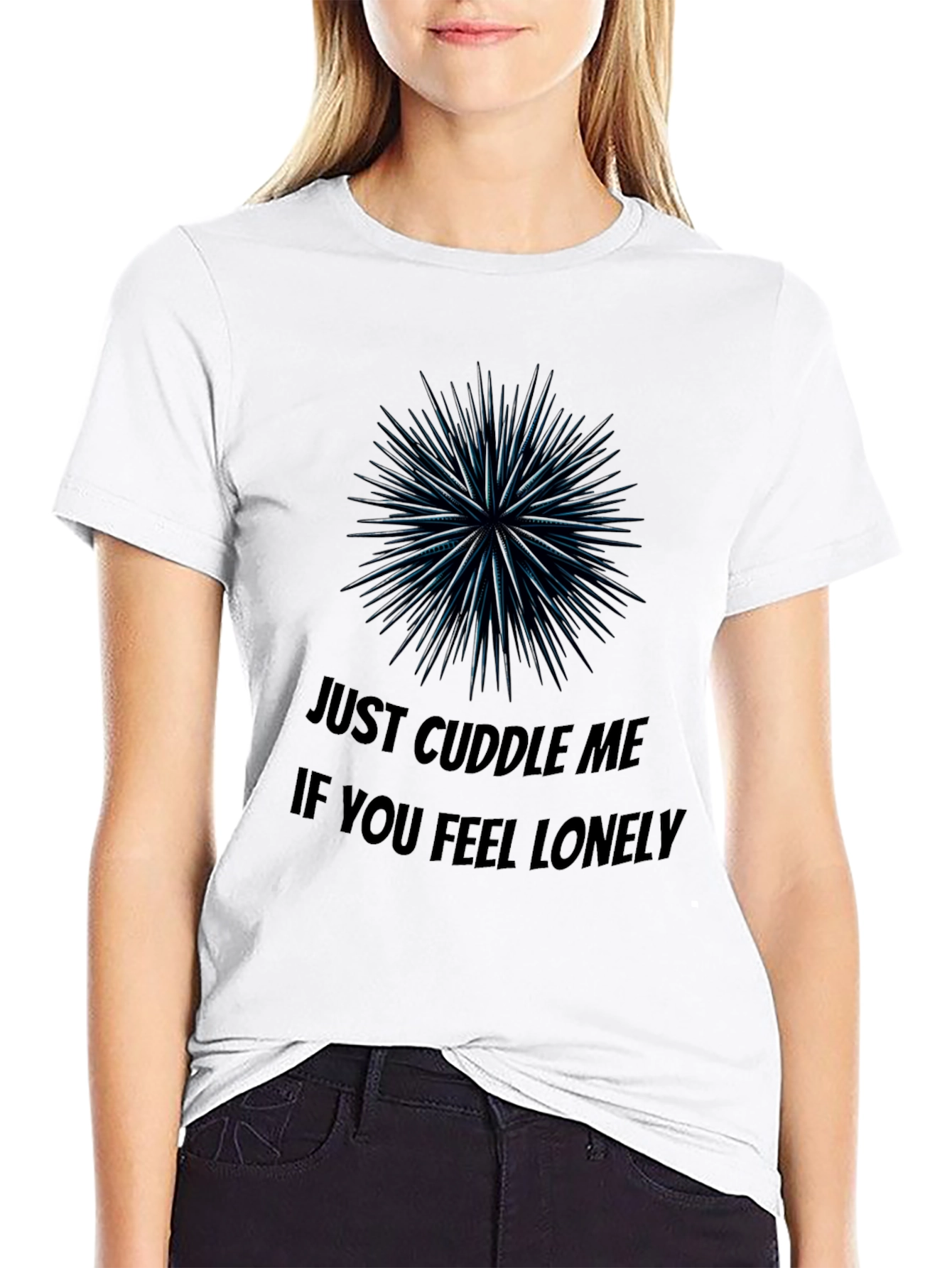 Cuddle Me Black Graphic Tee
