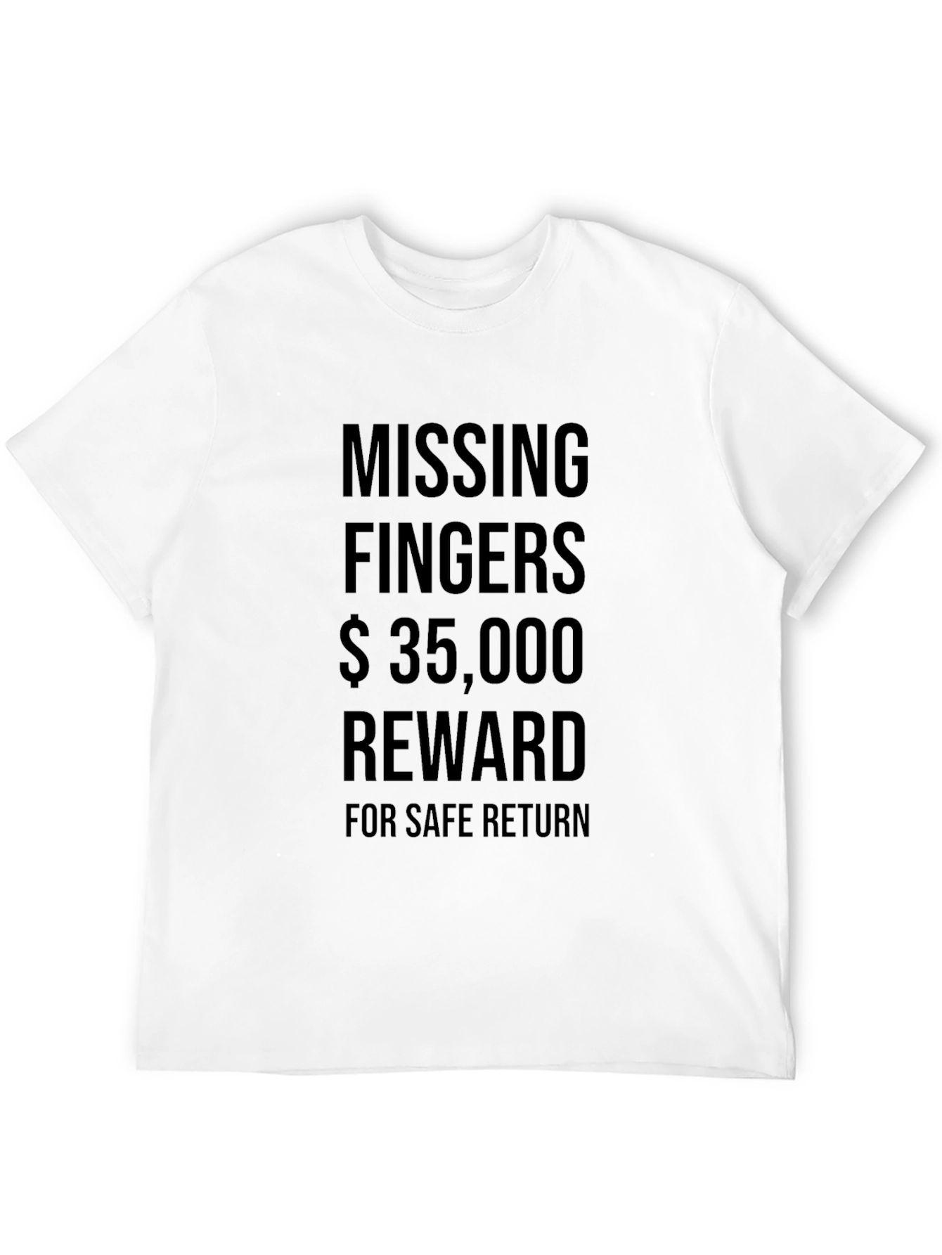 Missing Fingers Reward Graphic Tee - Black