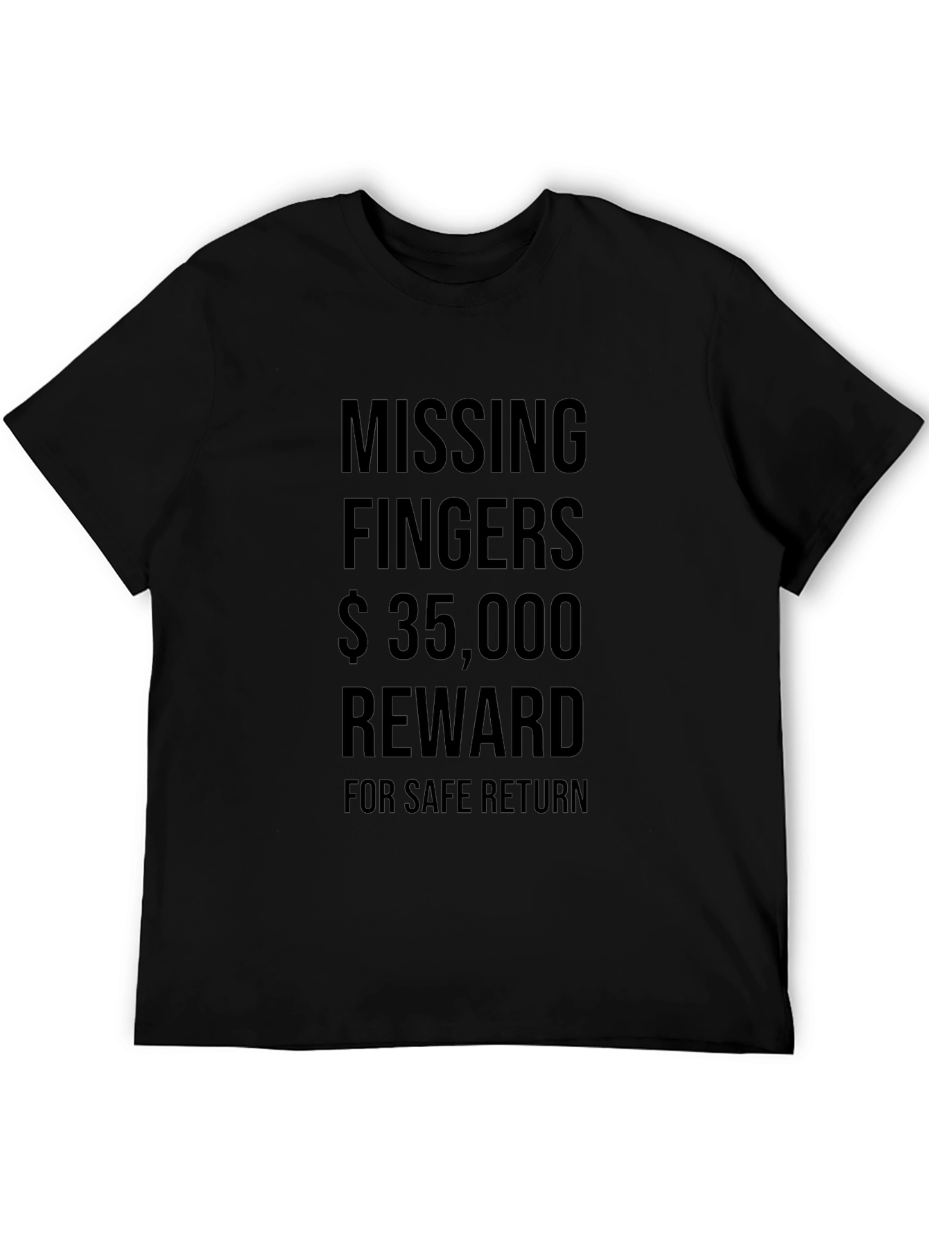 Missing Fingers Reward Graphic Tee - Black