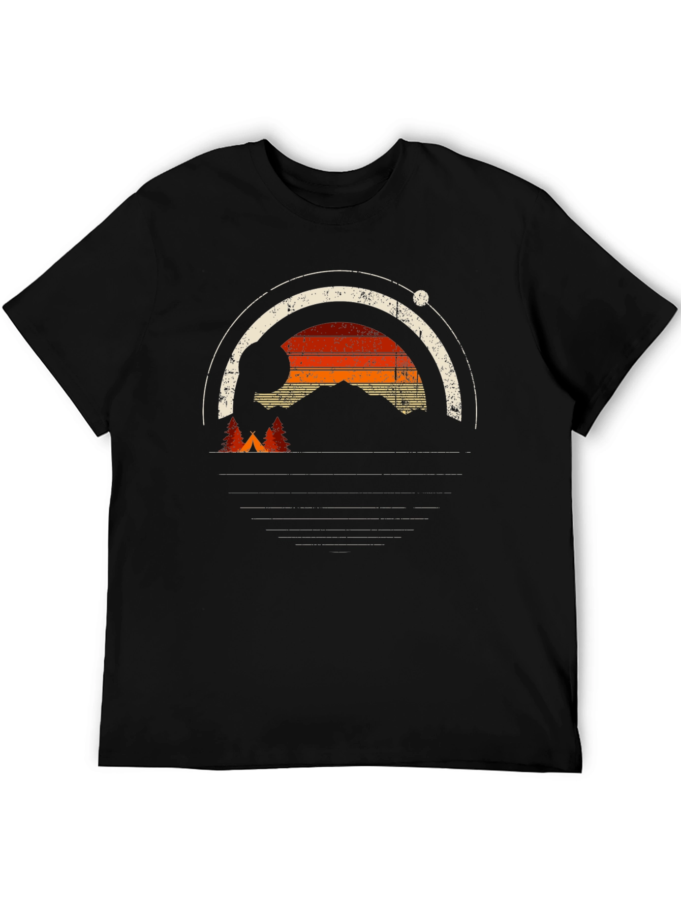 Retro Camping Adventure Graphic T-Shirt