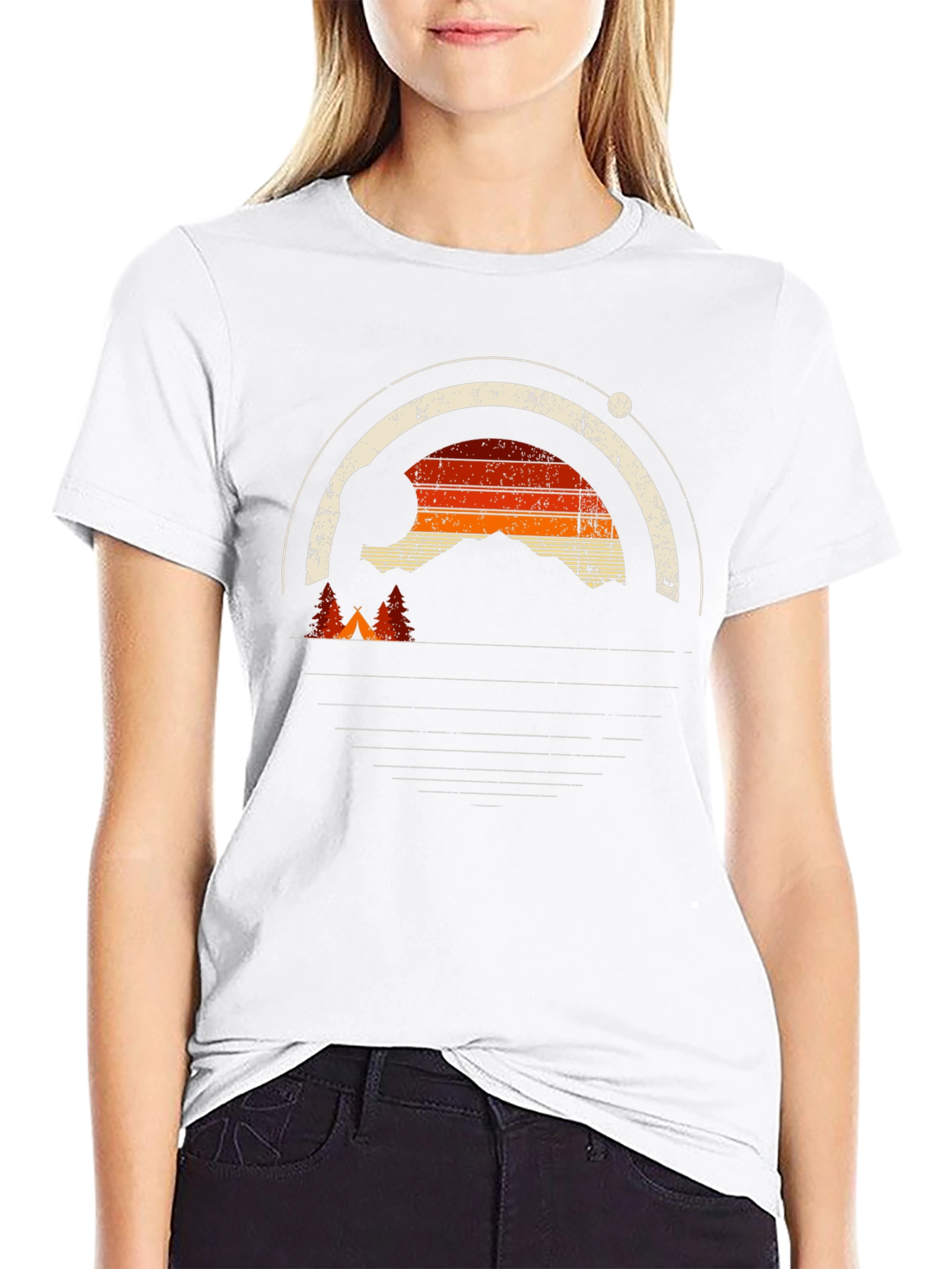 Retro Camping Adventure Graphic T-Shirt