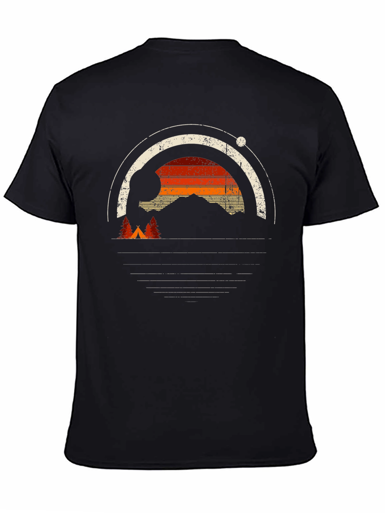 Retro Camping Adventure Graphic T-Shirt