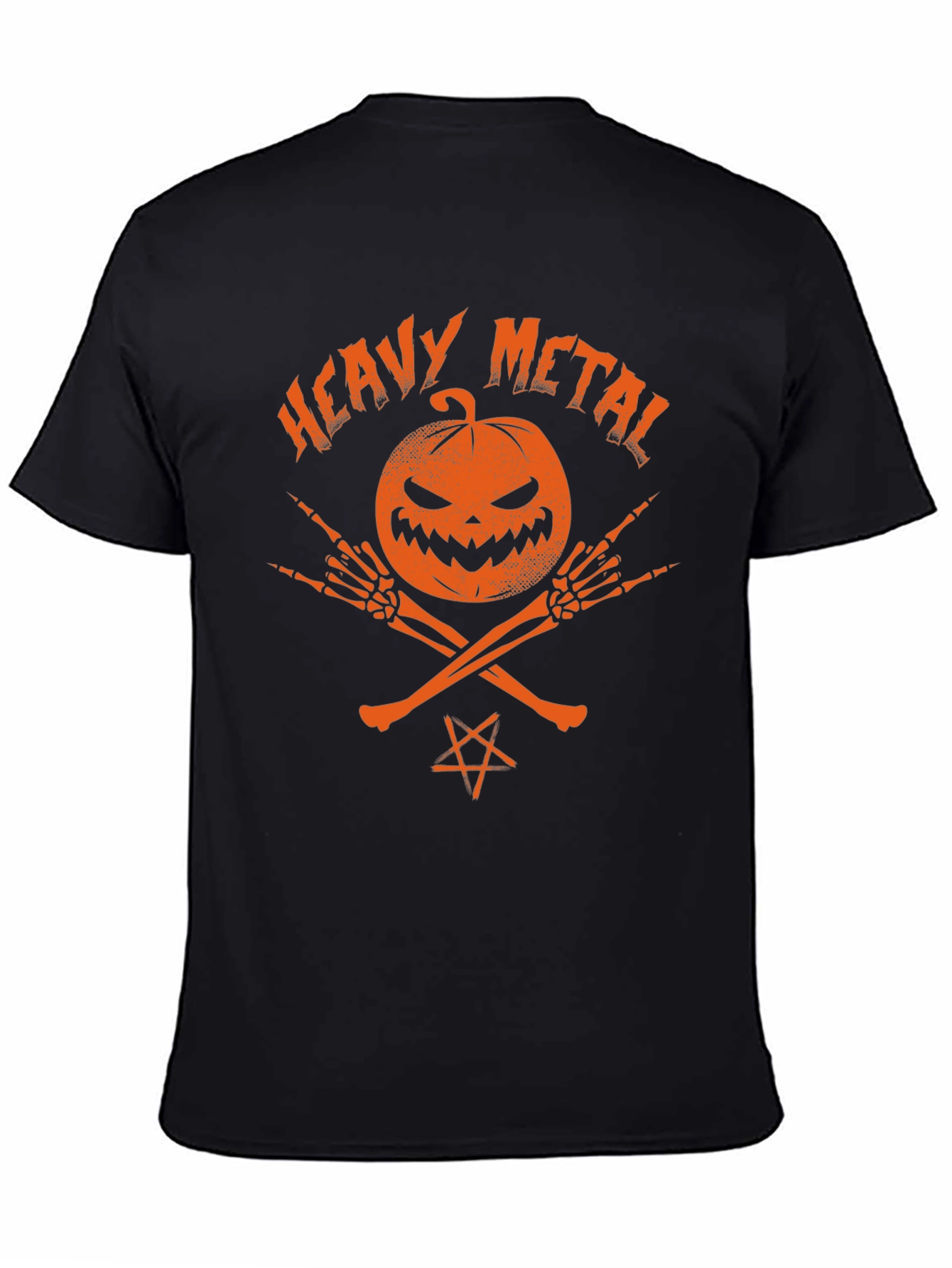 Heavy Metal Halloween Pumpkin T-Shirt